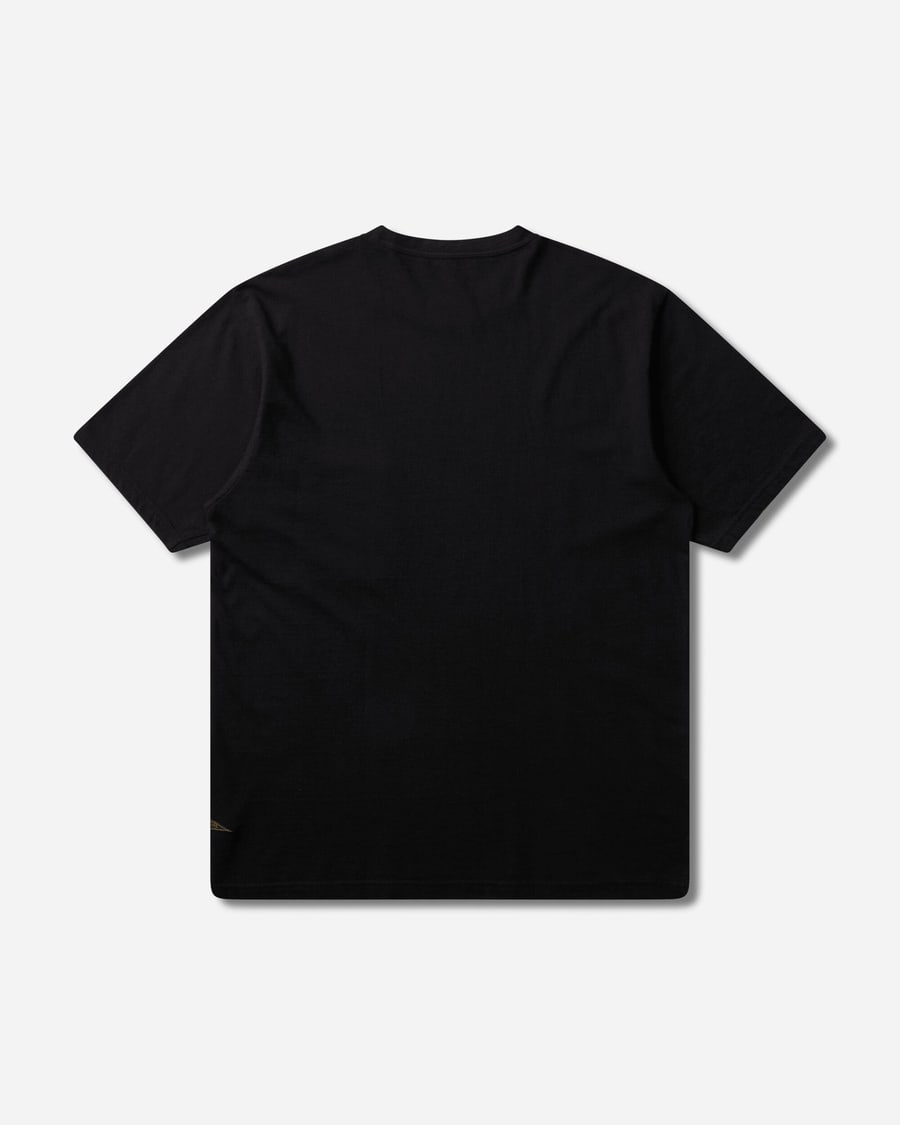 KAPITAL Men's 20/-Jersey Pennant T-Shirt (3Flags) Black, view 2