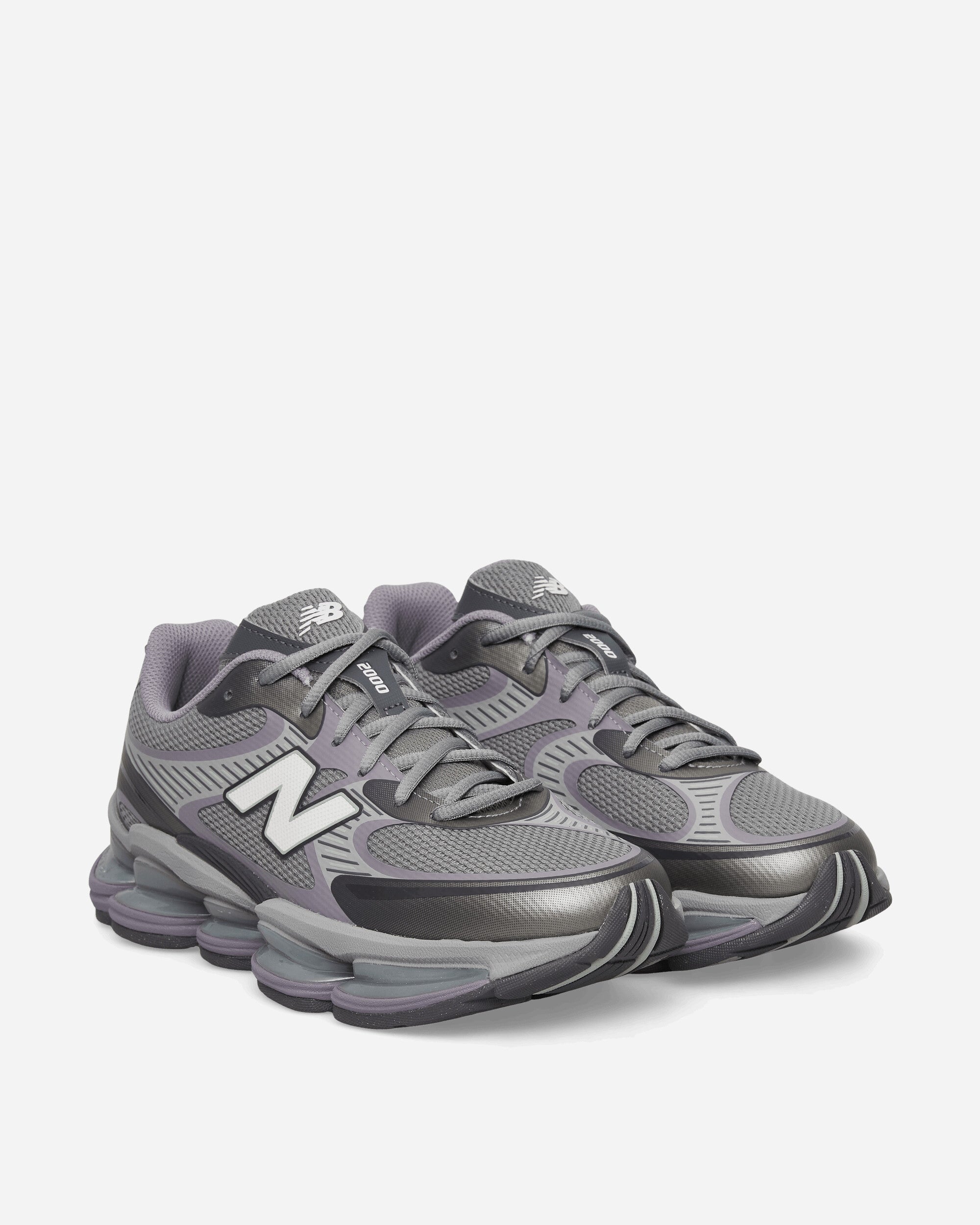 New Balance ABZORB 2000 Grey Days Sneakers Truffle Salt / Castlerock, view 2