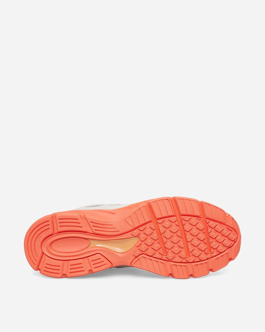 New Balance Made in USA 990v4 Sneakers Moonbeam / Tangerine Heat / Dried Orange, view 5