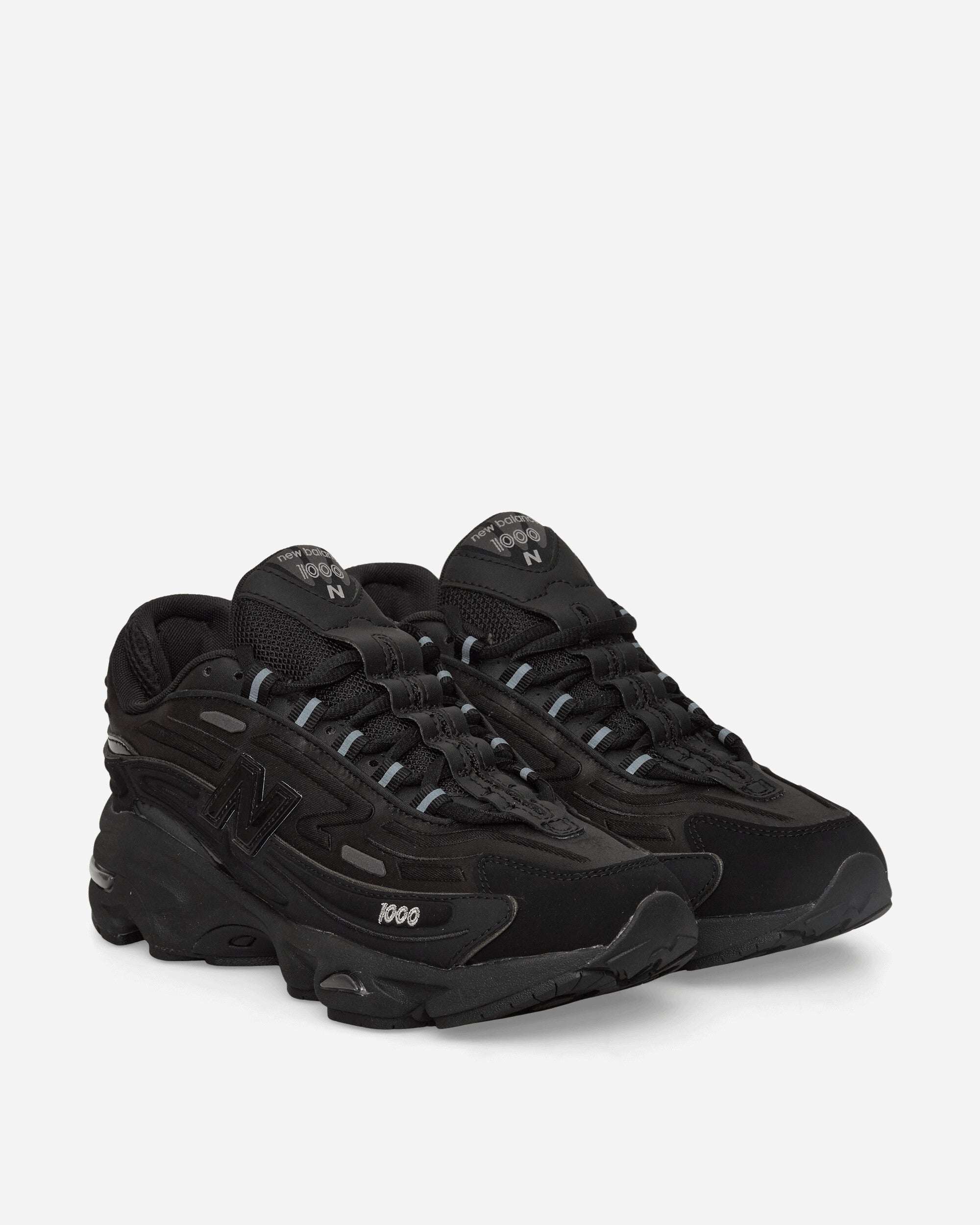 New Balance 1000D Sneakers Black / Black Metallic, view 2