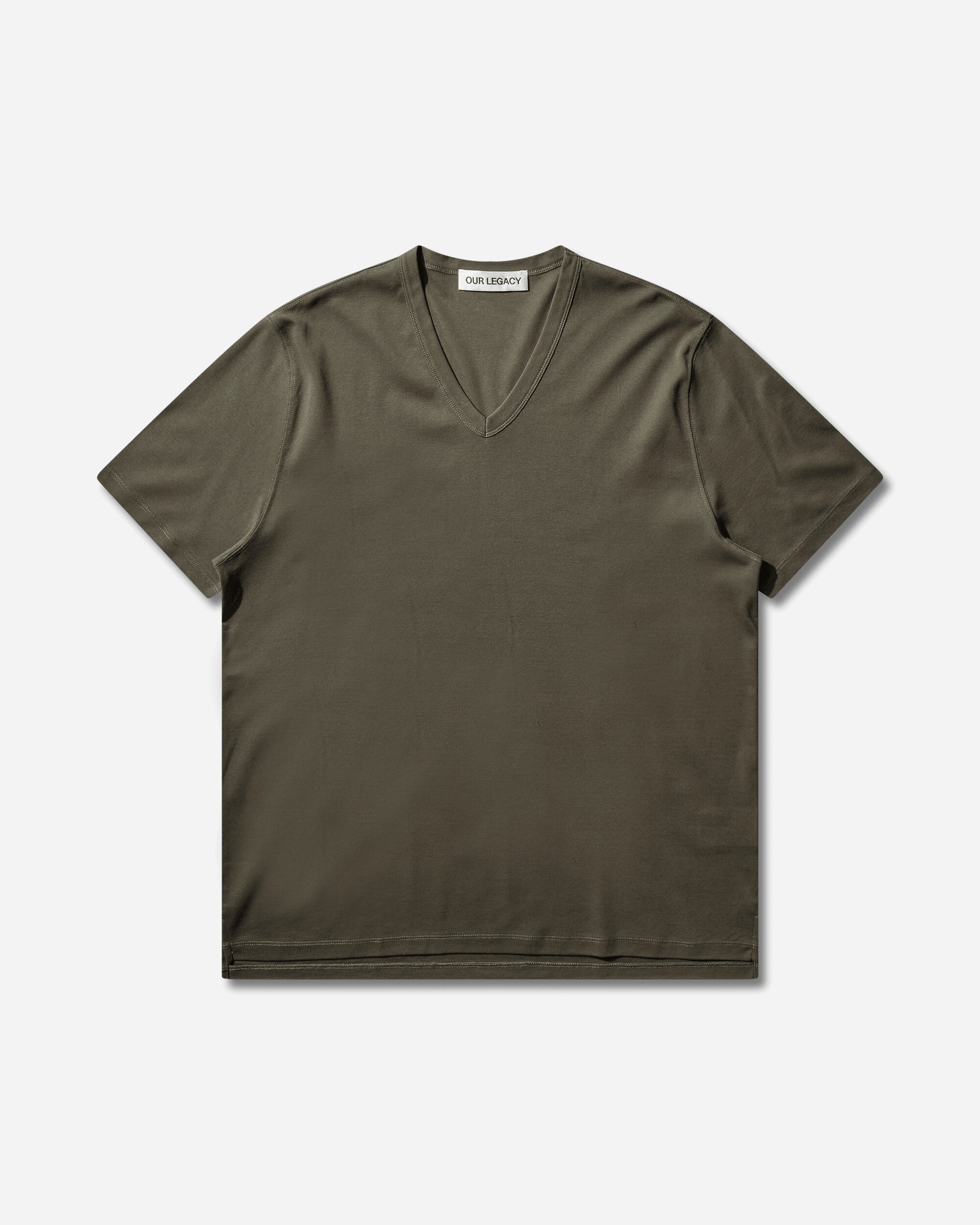 Our Legacy Men's Gorge V-Neck T-Shirt Faded Pine