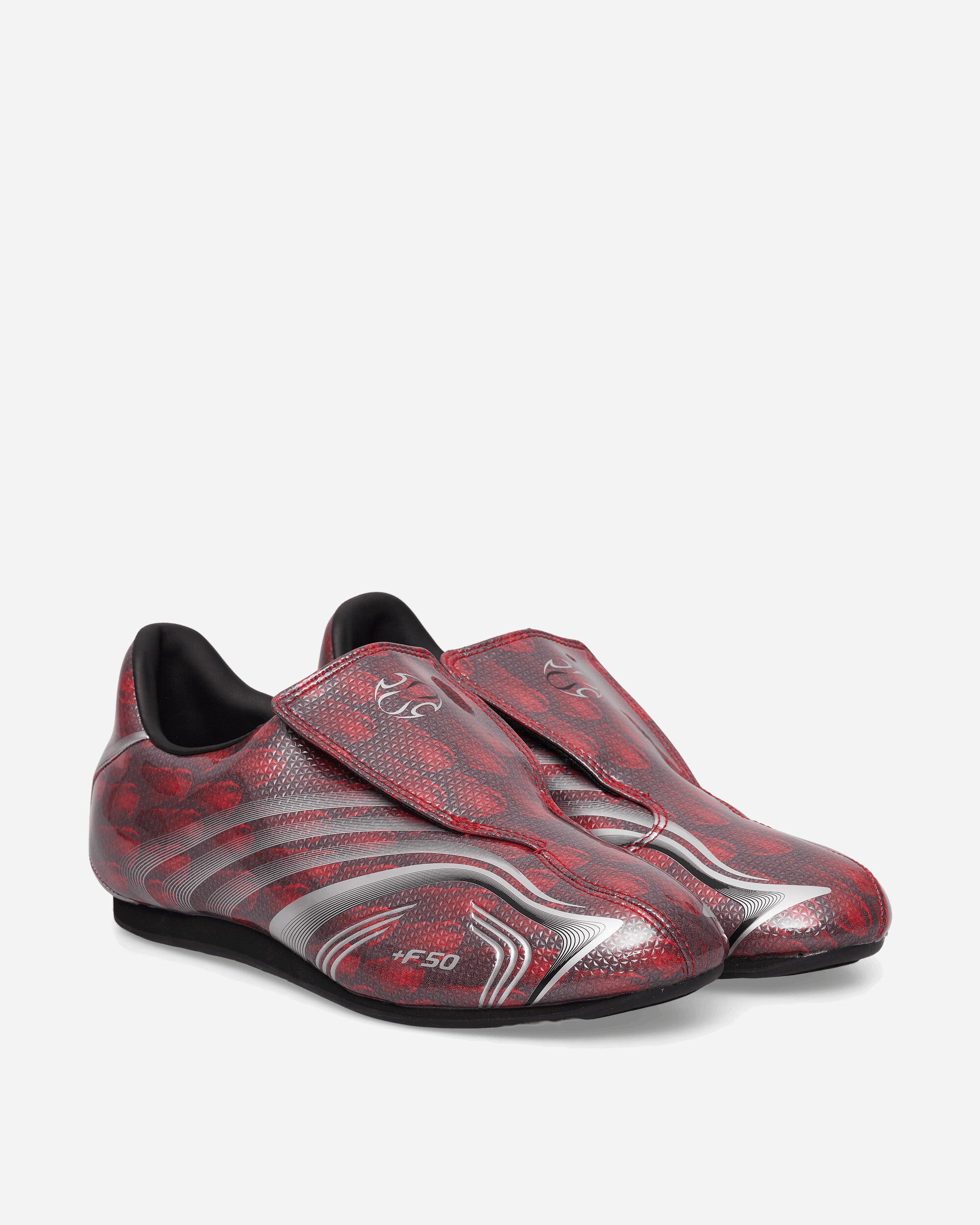 adidas Women's Taekwondo F50 Sneakers Better Scarlet / Silver Metallic / Core Black, view 2