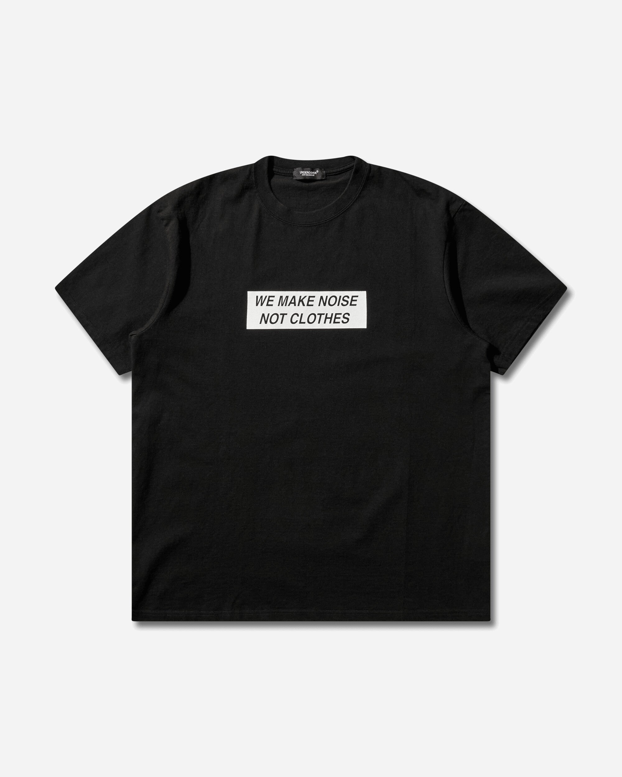 Undercover Men's We Make Noise Not Clothes Signature T-Shirt Black