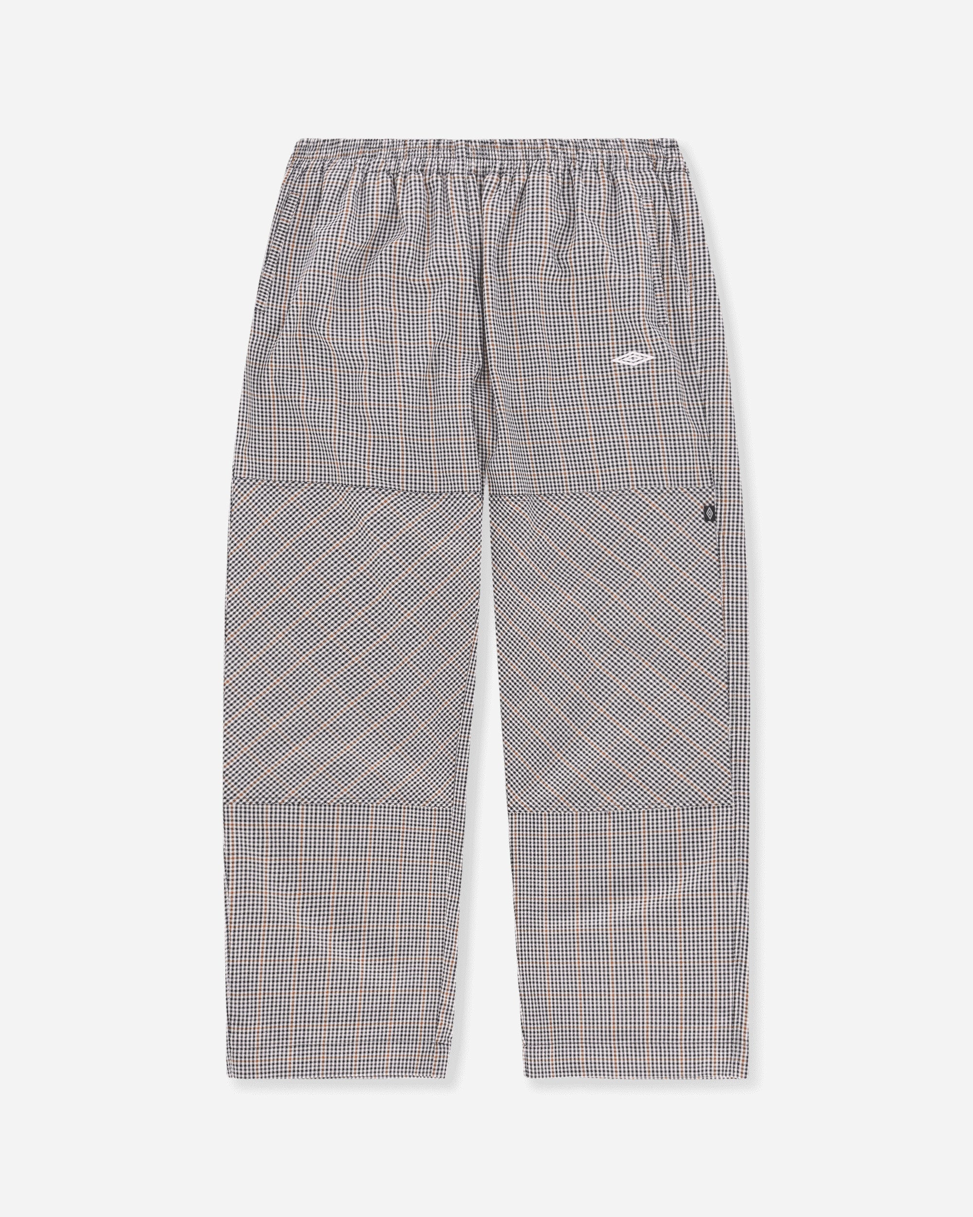 Umbro Men's Checked Double Knee Pants Brown / Black Check