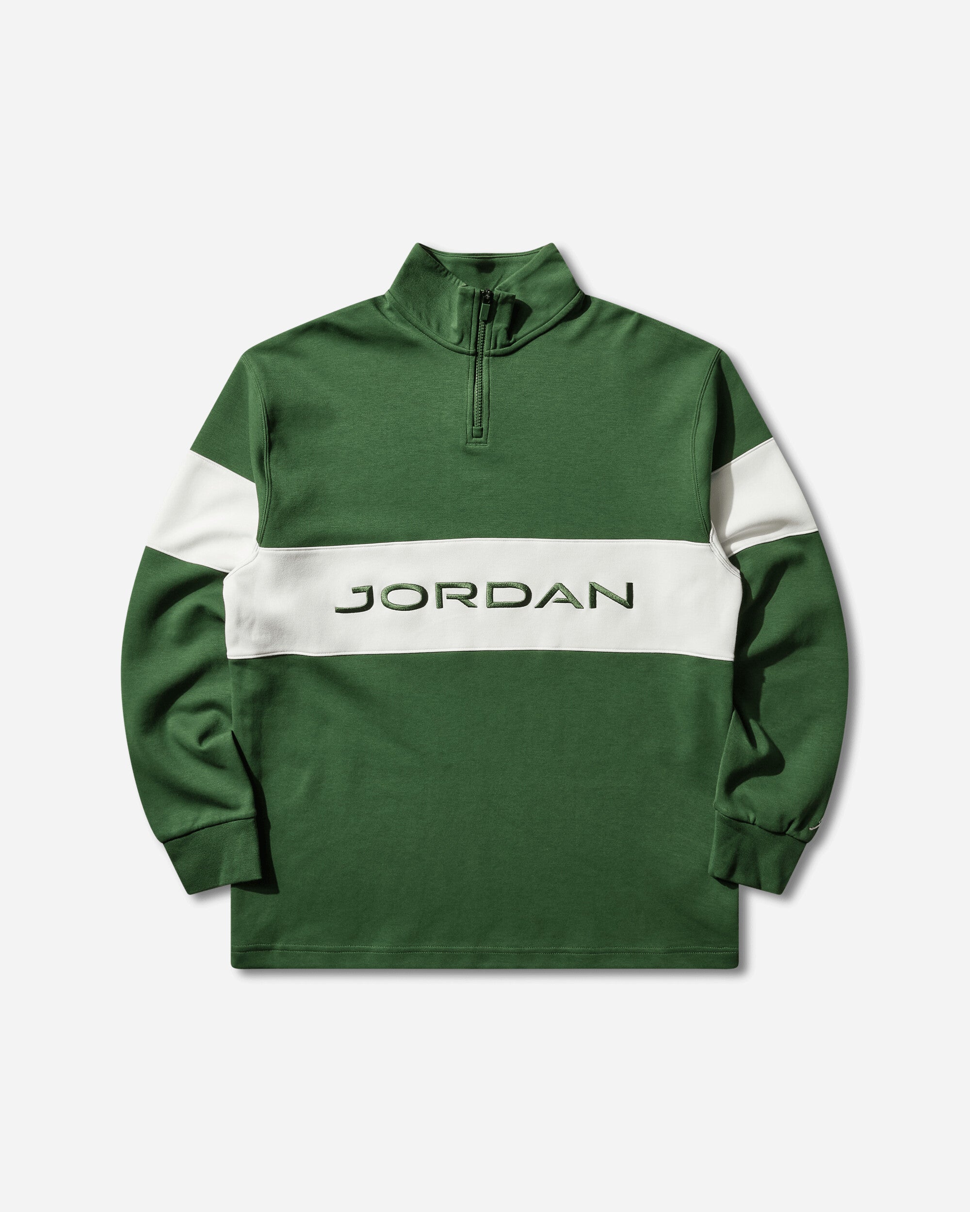 Nike Jordan Men's Sport Dri-FIT 1/4-Zip Golf Top Forest Green / Sail