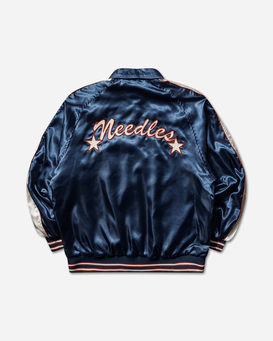 Needles Men's Stadium Jacket Navy, view 2