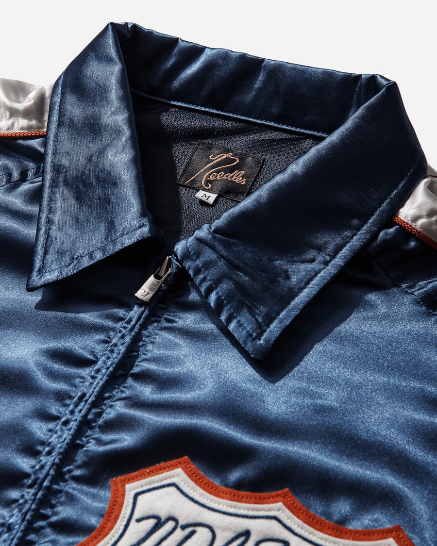 Needles Men's Stadium Jacket Navy, view 3