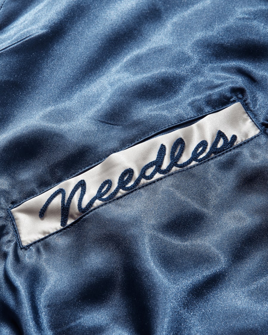 Needles Men's Stadium Jacket Navy, view 4