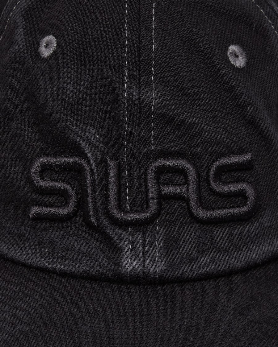 Silas Logo Cap Washed Black, view 8