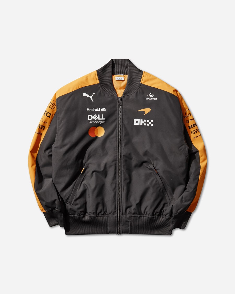 Puma Men's McLAREN RACING Replica Bomber Jacket Papaya
