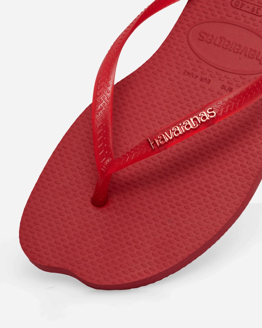 Havaianas Women's Slim Split Flip Flops Red, view 6