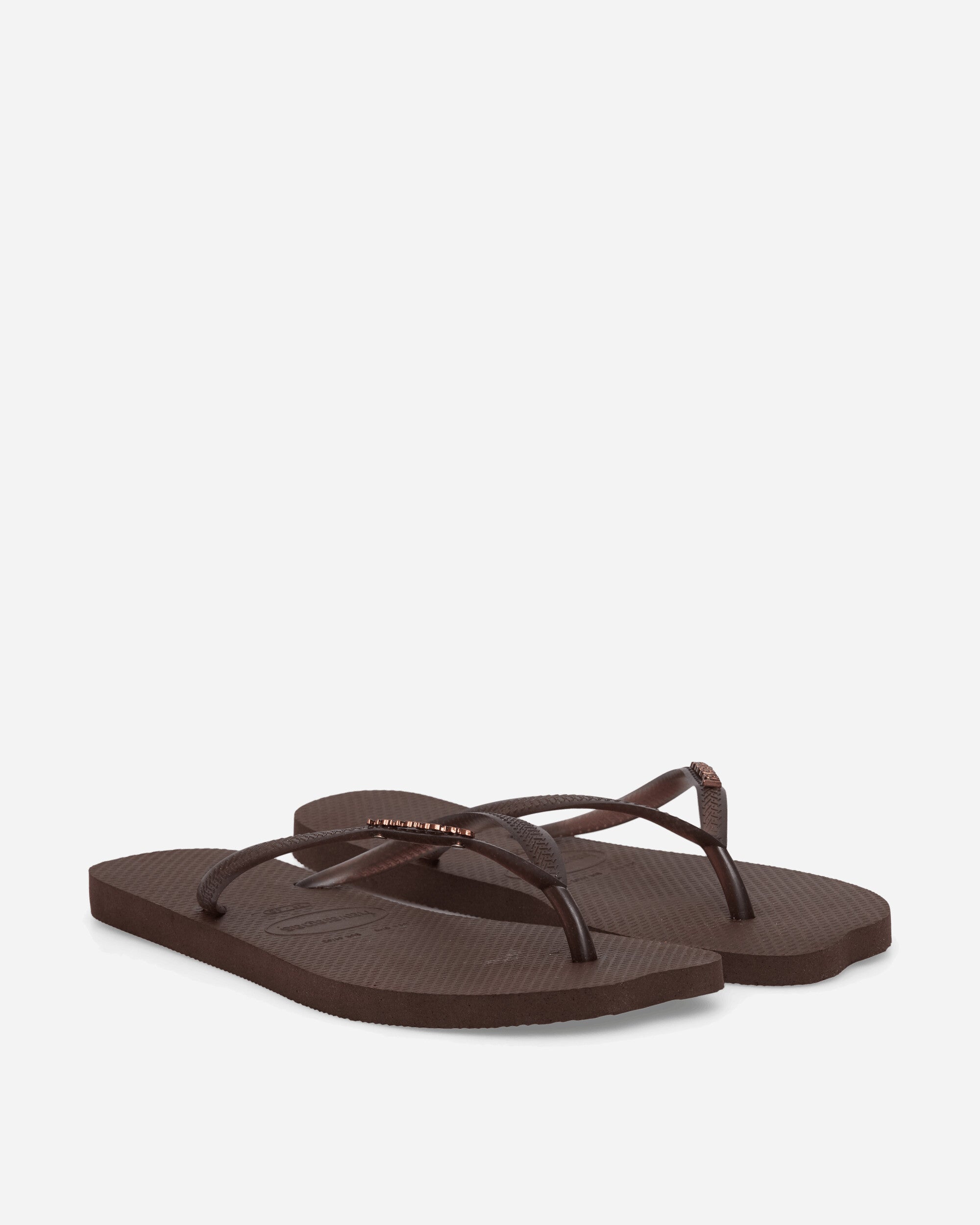 Havaianas Women's Slim Split Flip Flops Dark Brown, view 2
