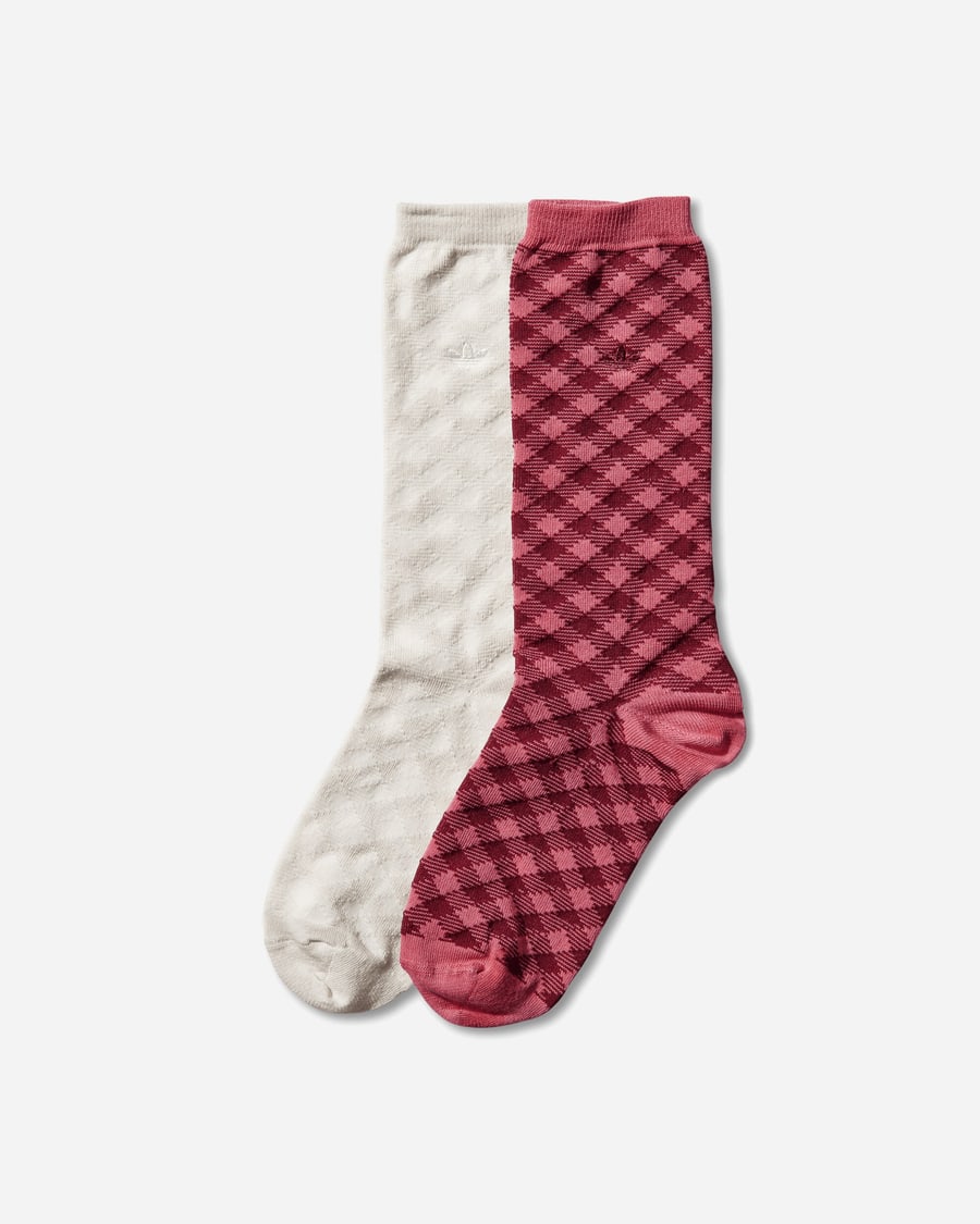 adidas Wales Bonner Check Socks Craft Pink / Bliss, view 2