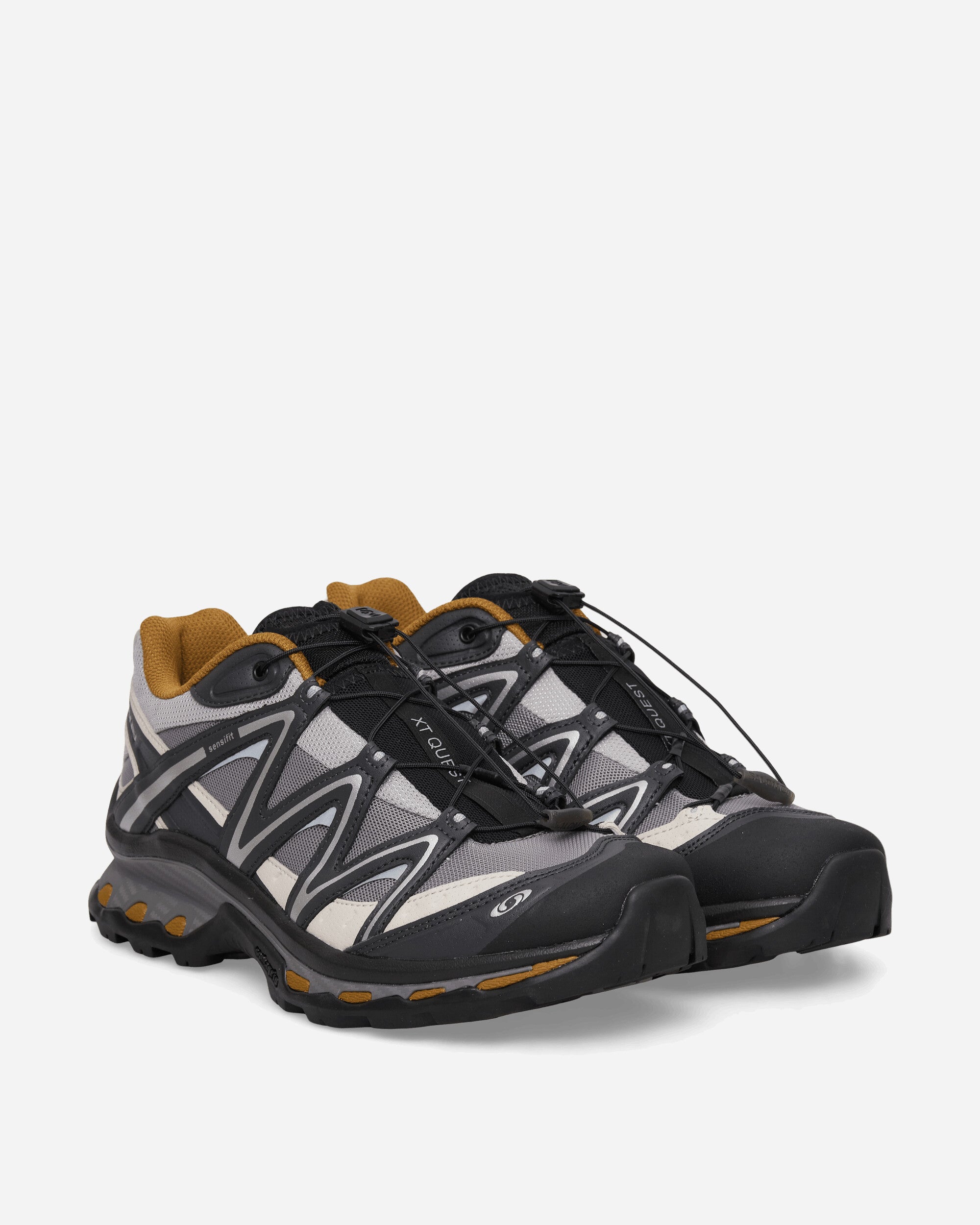Salomon XT-QUEST Sneakers Black / Paloma / Brillant Olive, view 2