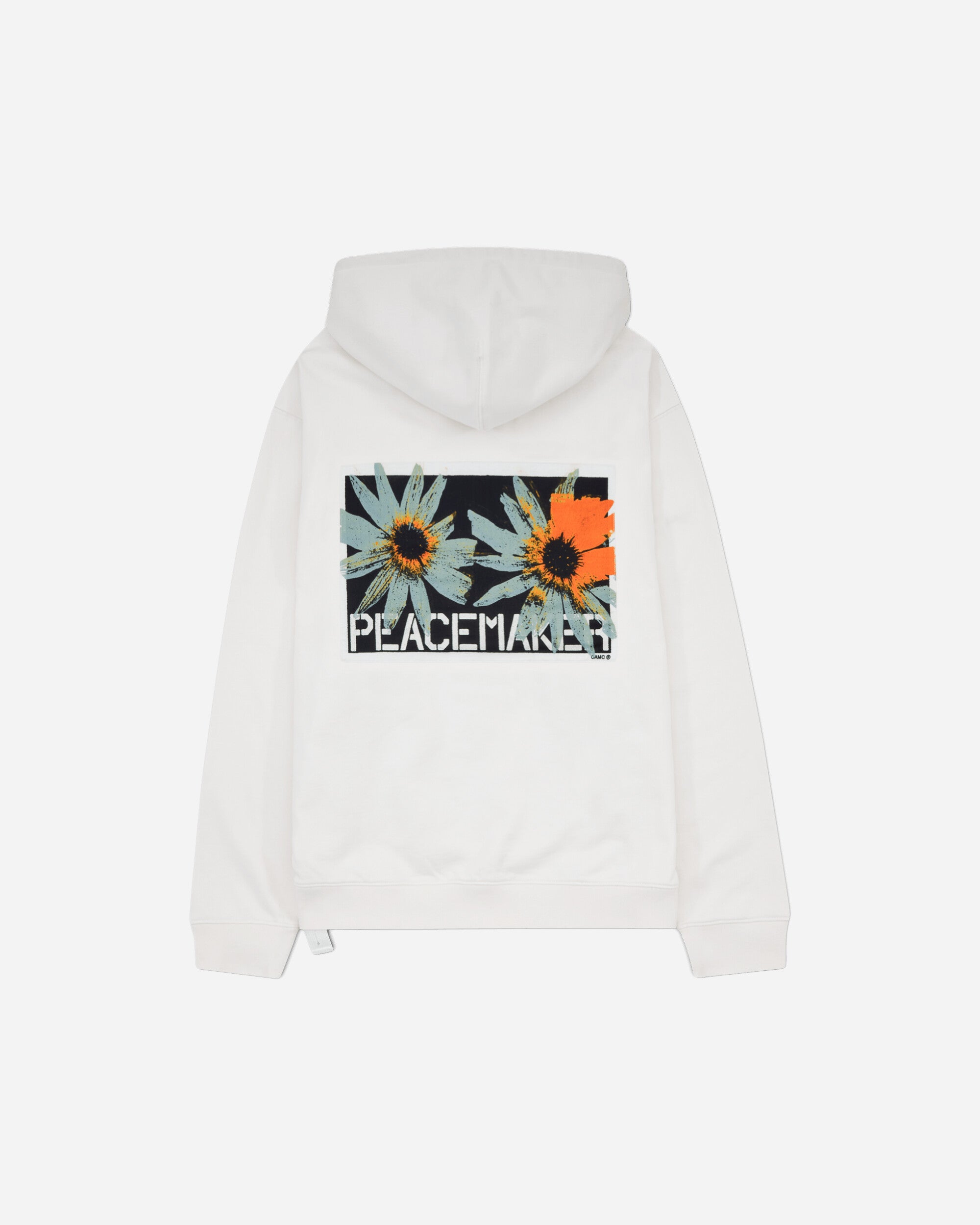 OAMC Peacemaker Men's Flower Print Hoodie White, view 2