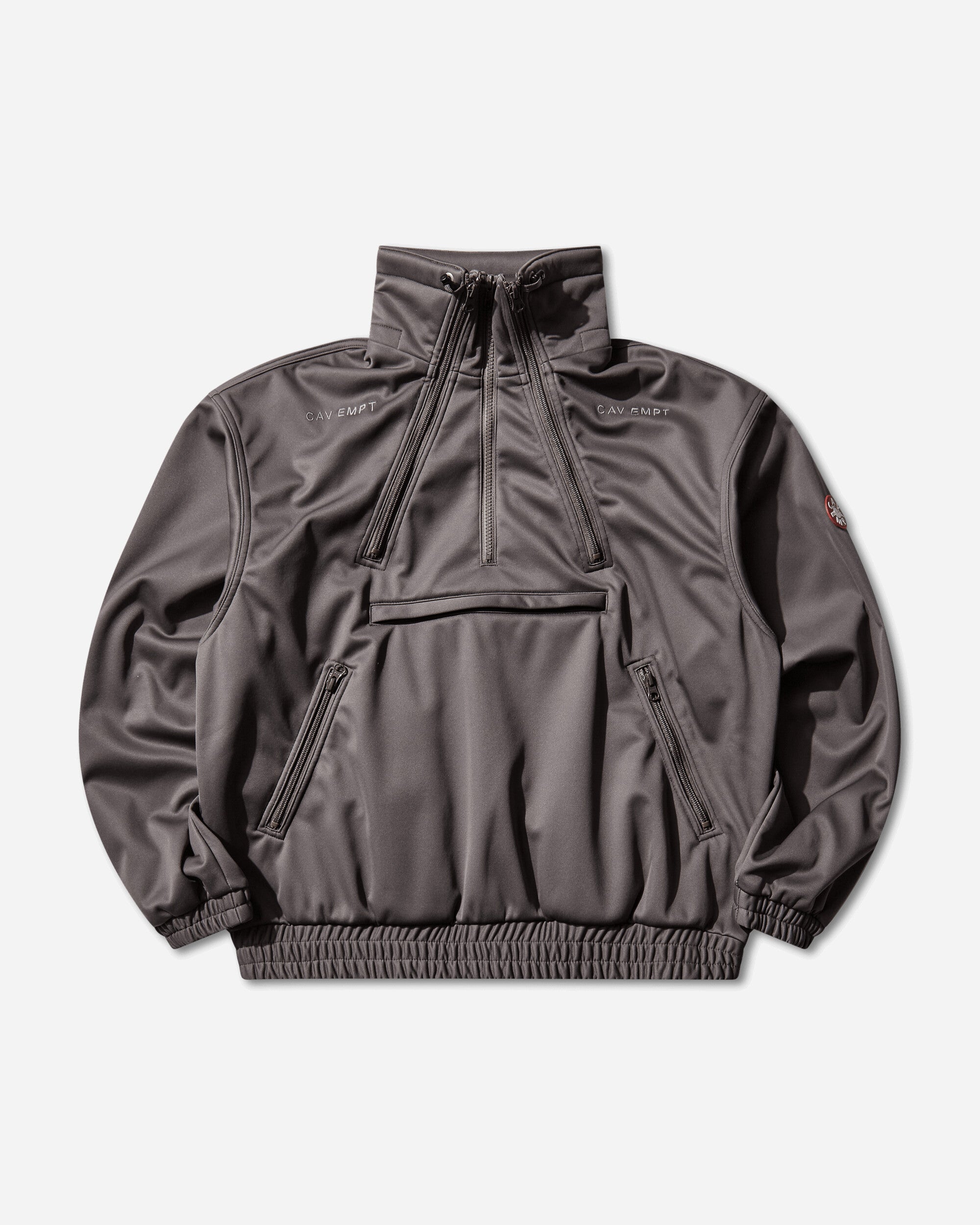 Cav Empt Men's Fleece Back Half Zip Jacket Grey