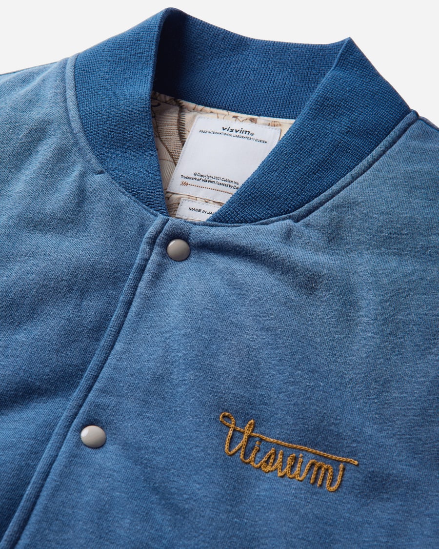 visvim Men's Varsity Era Down Jacket Light Indigo, view 4