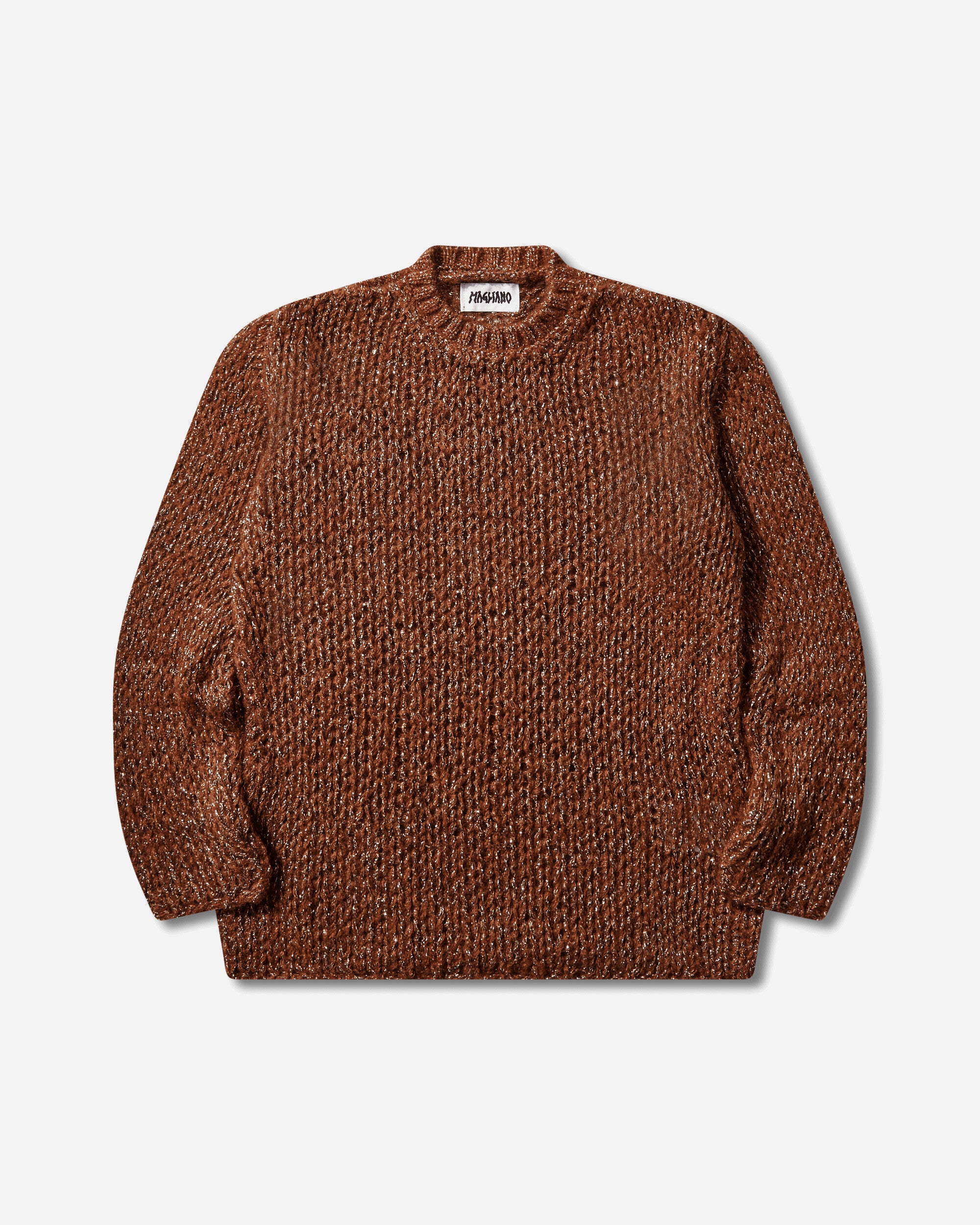 Magliano Men's Web Knit Tee Shiny Rust