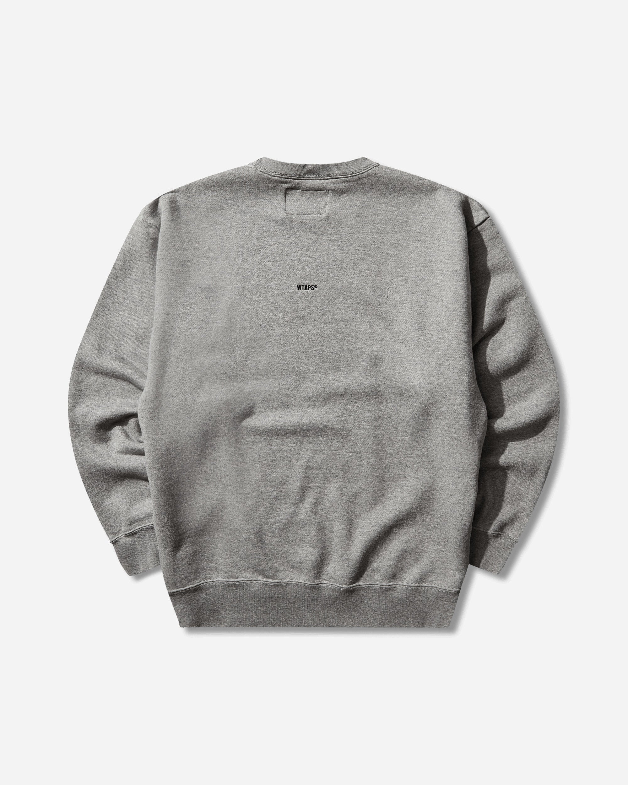 WTAPS Men's SIGN-YD Crewneck Sweatshirt Ash Grey, view 2