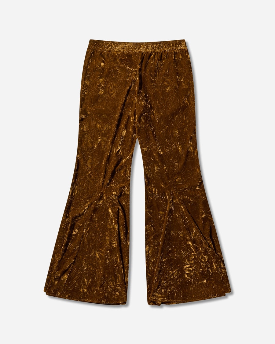 Guess USA Women's Velour Flare Pants Brown Liqueur, view 2