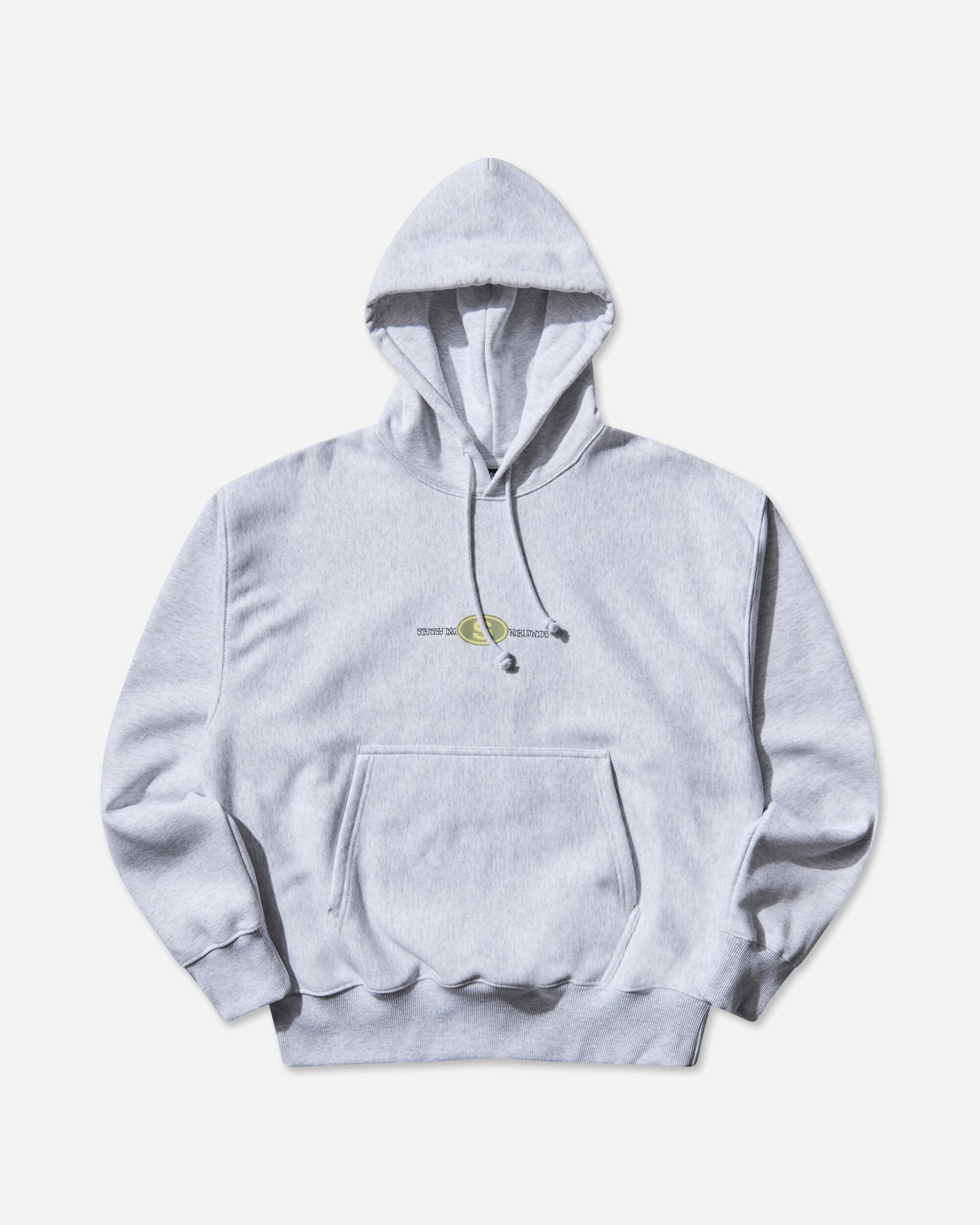 Stüssy Worldwide Dot Hoodie Ash Heather
