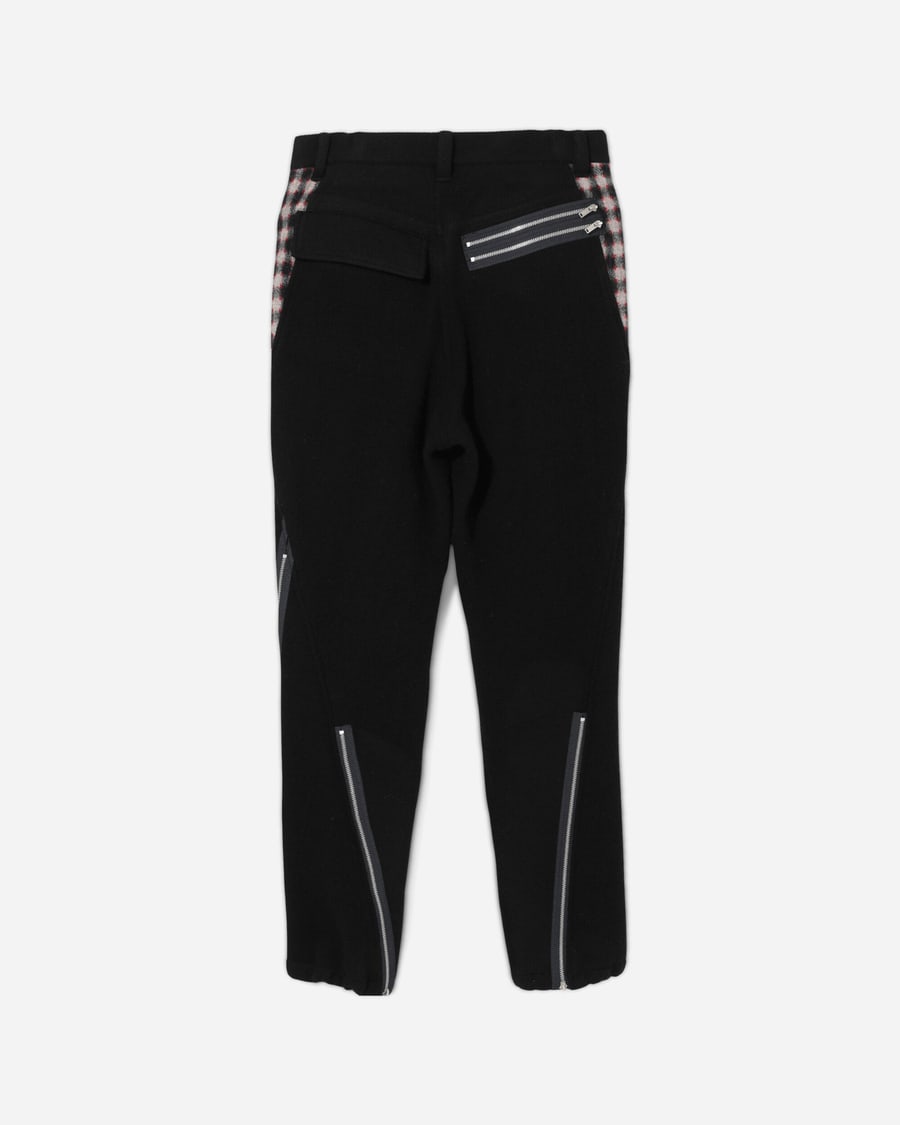 Undercover Men's Wool Zip Pants Black, view 2