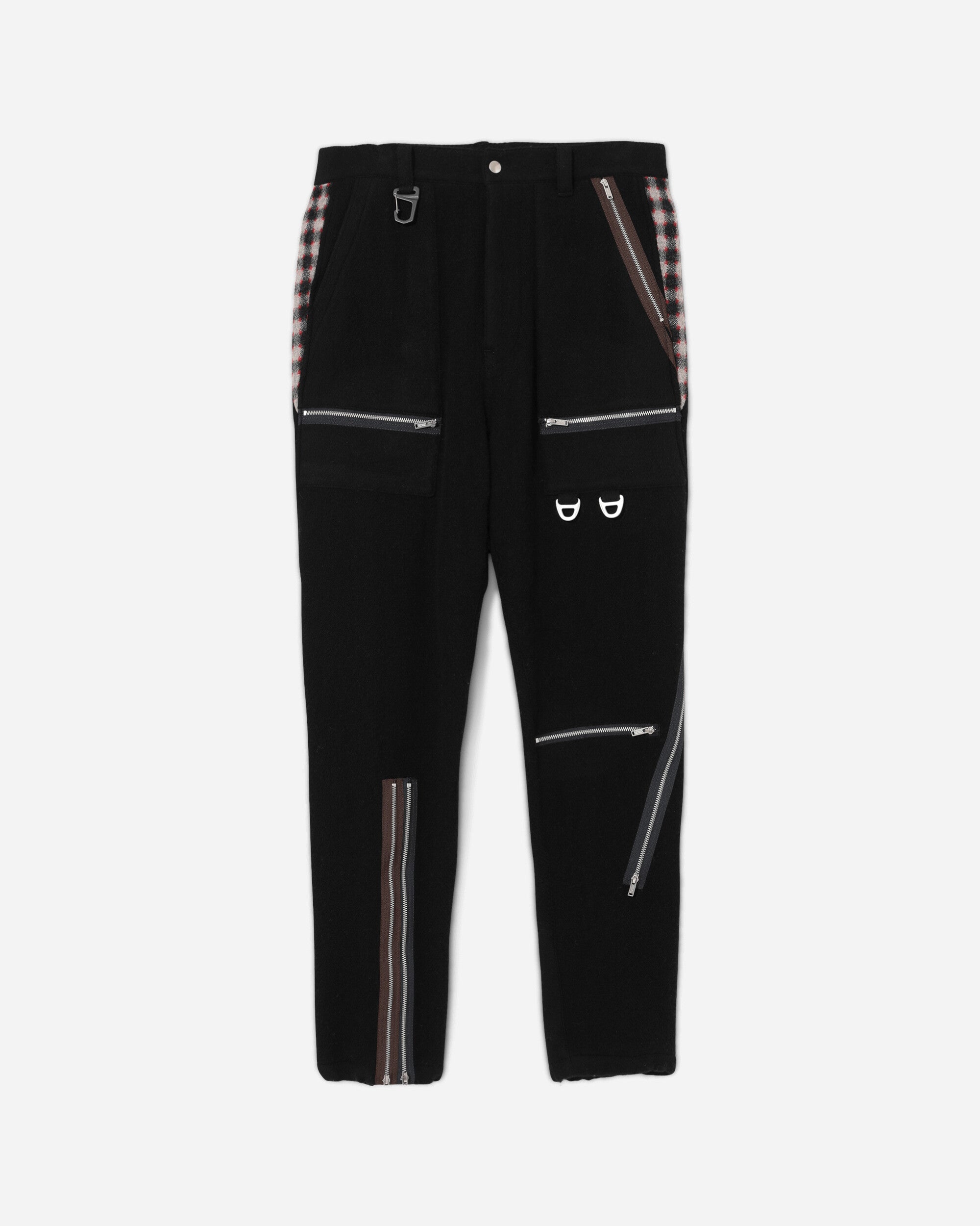Undercover Men's Wool Zip Pants Black