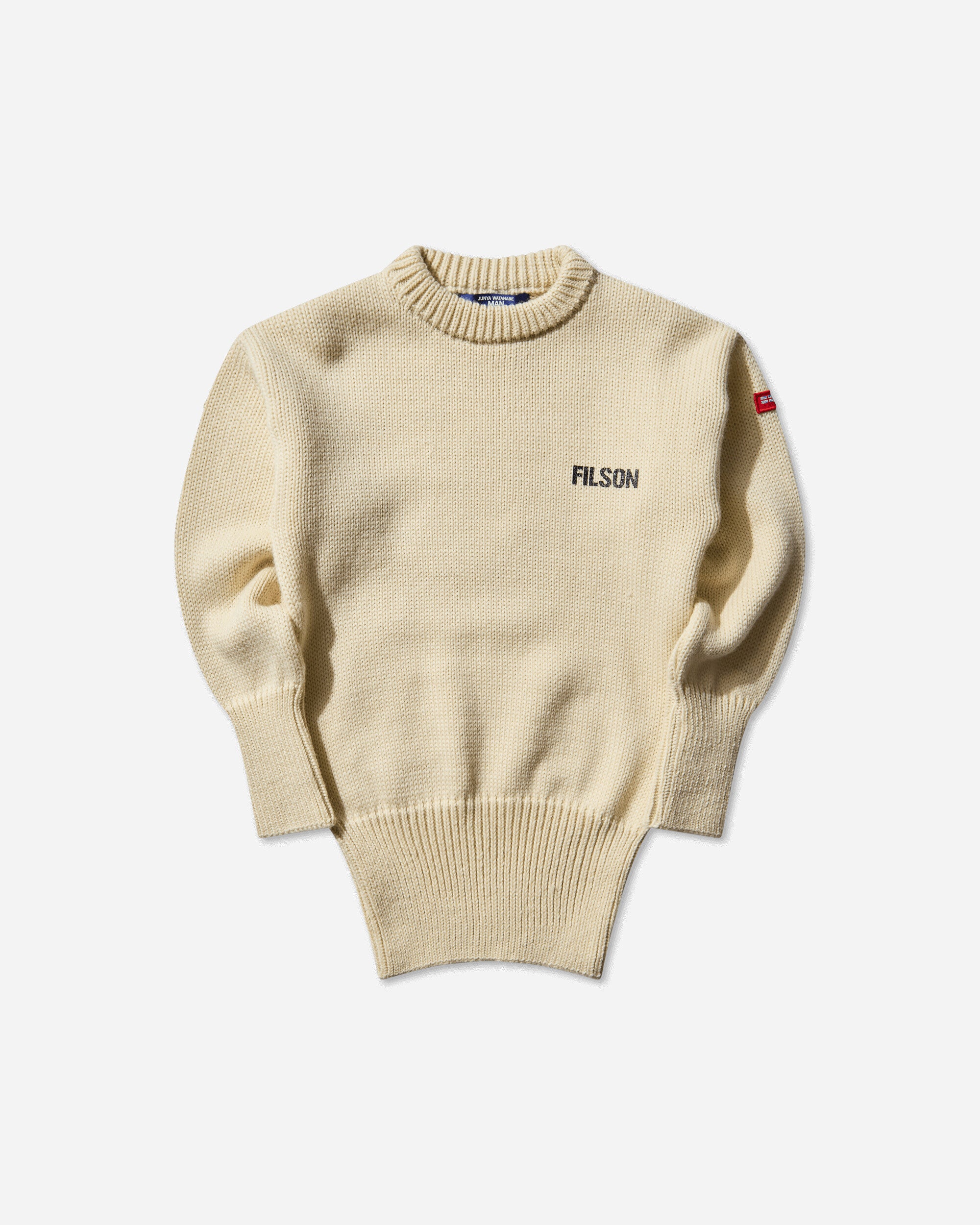 Junya Watanabe MAN Men's Filson Submariner Sweater Beige