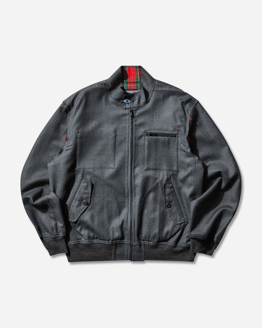 Undercover Men's Wool Bomber Jacket Charcoal