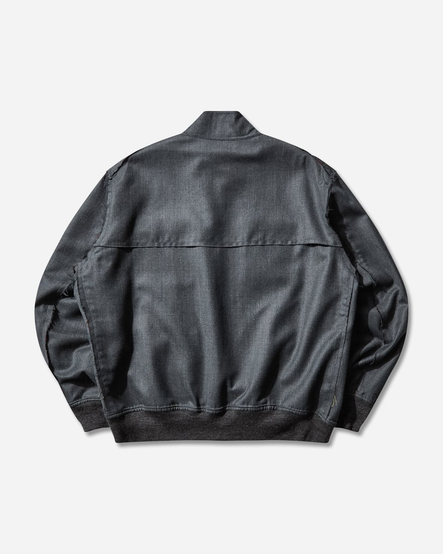 Undercover Men's Wool Bomber Jacket Charcoal, view 2