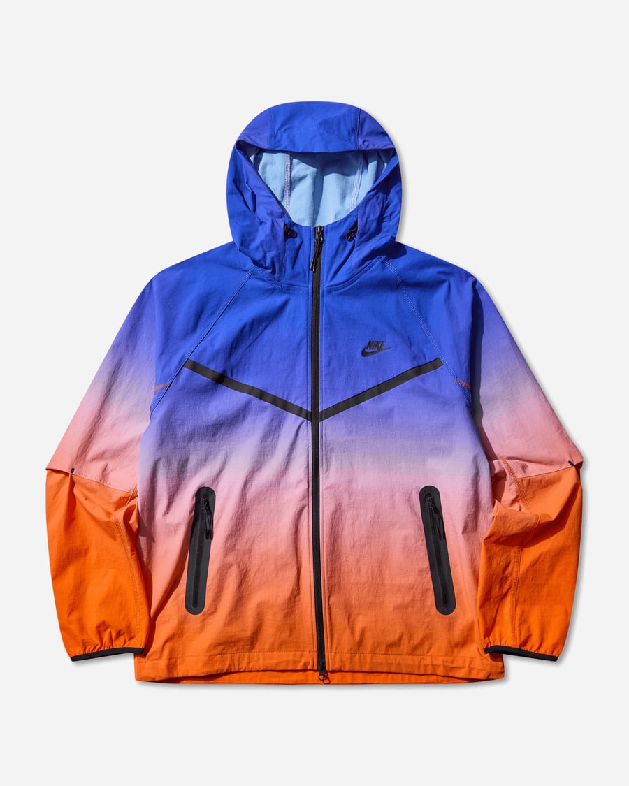 Nike Men's Tech Woven Windrunner Full-Zip Jacket Game Royal / Safety Orange