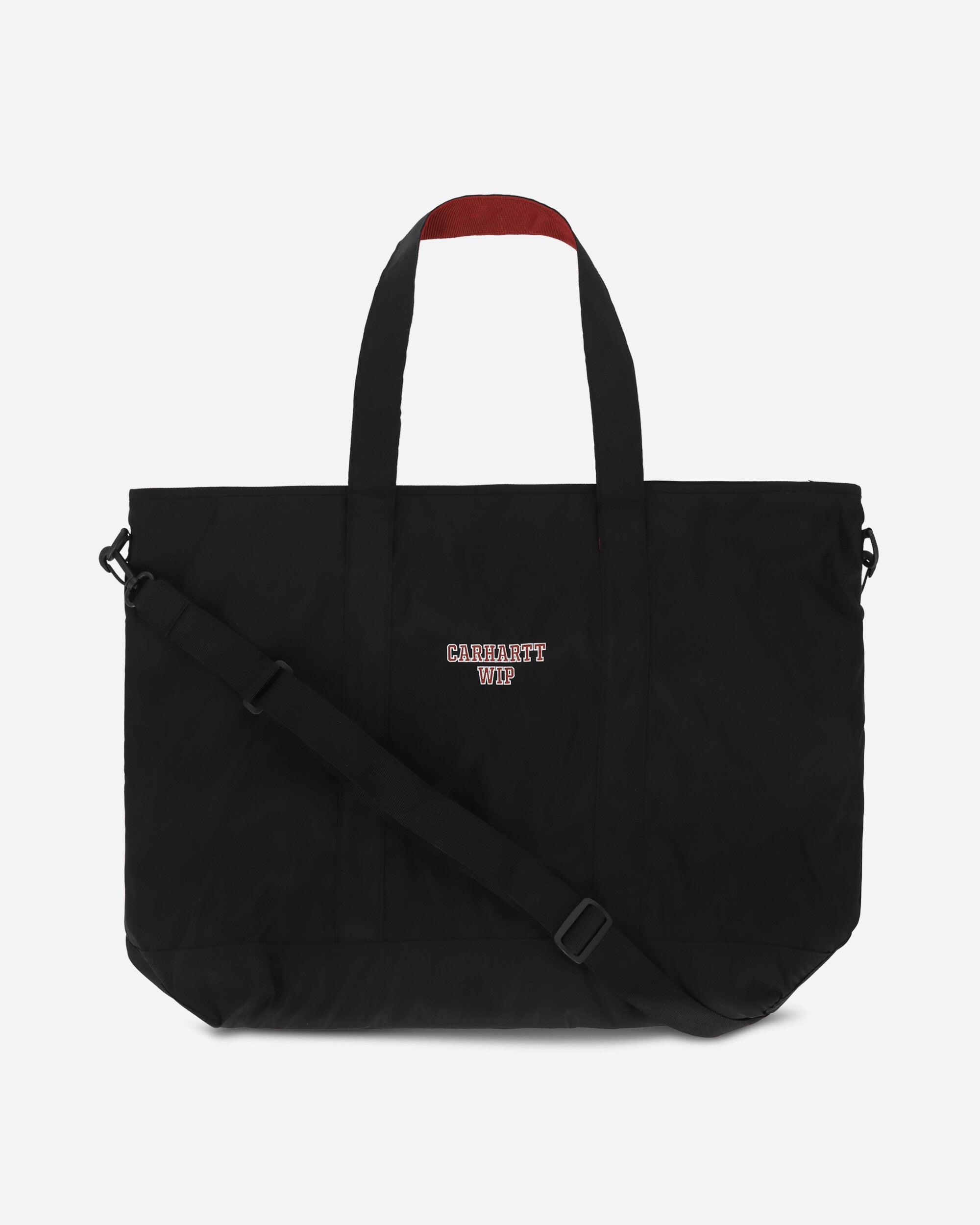 Carhartt WIP Alumni Tote Bag Black / Scarlet