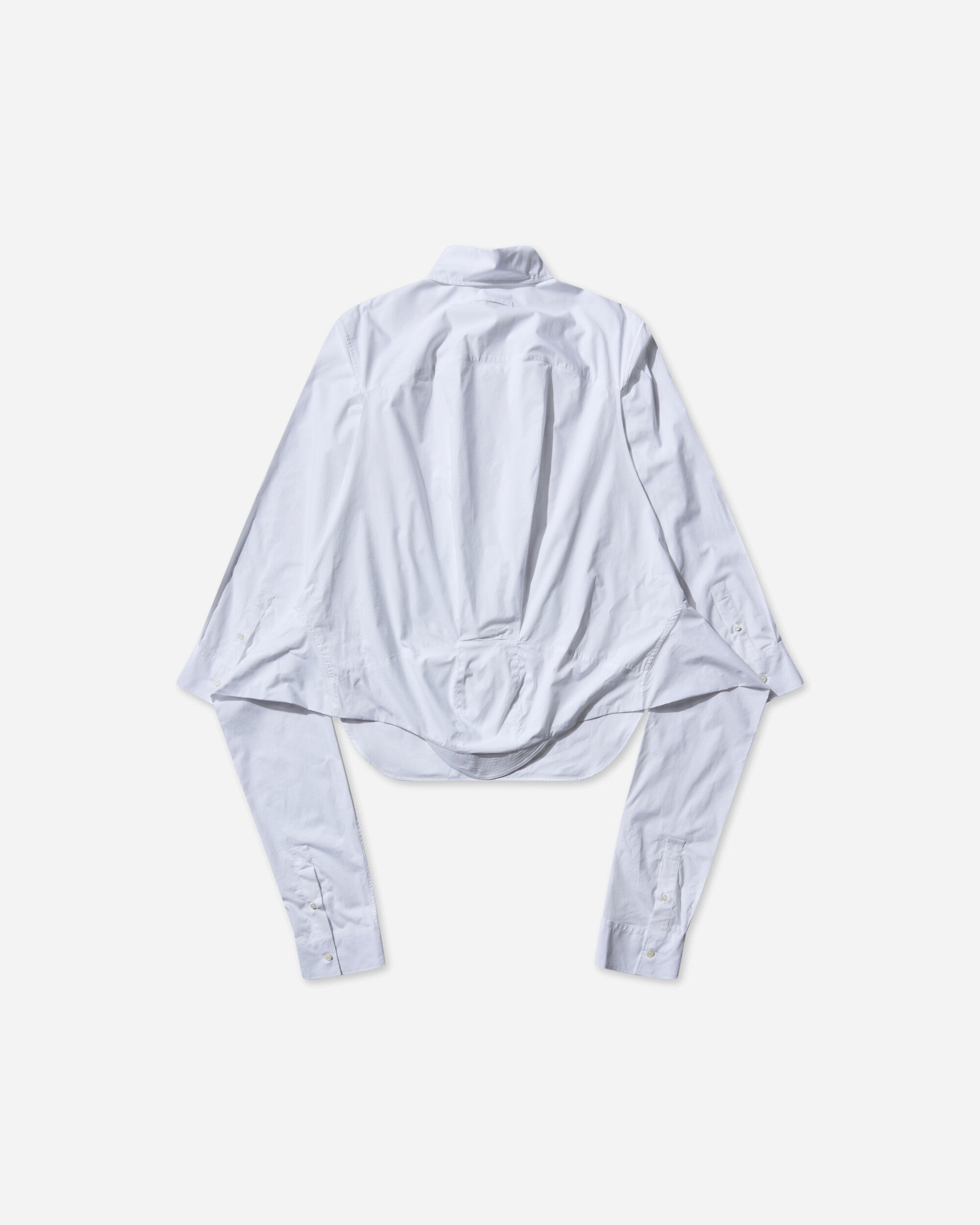 Jean Paul Gaultier Women's Oversized Hooded Shirt White, view 2