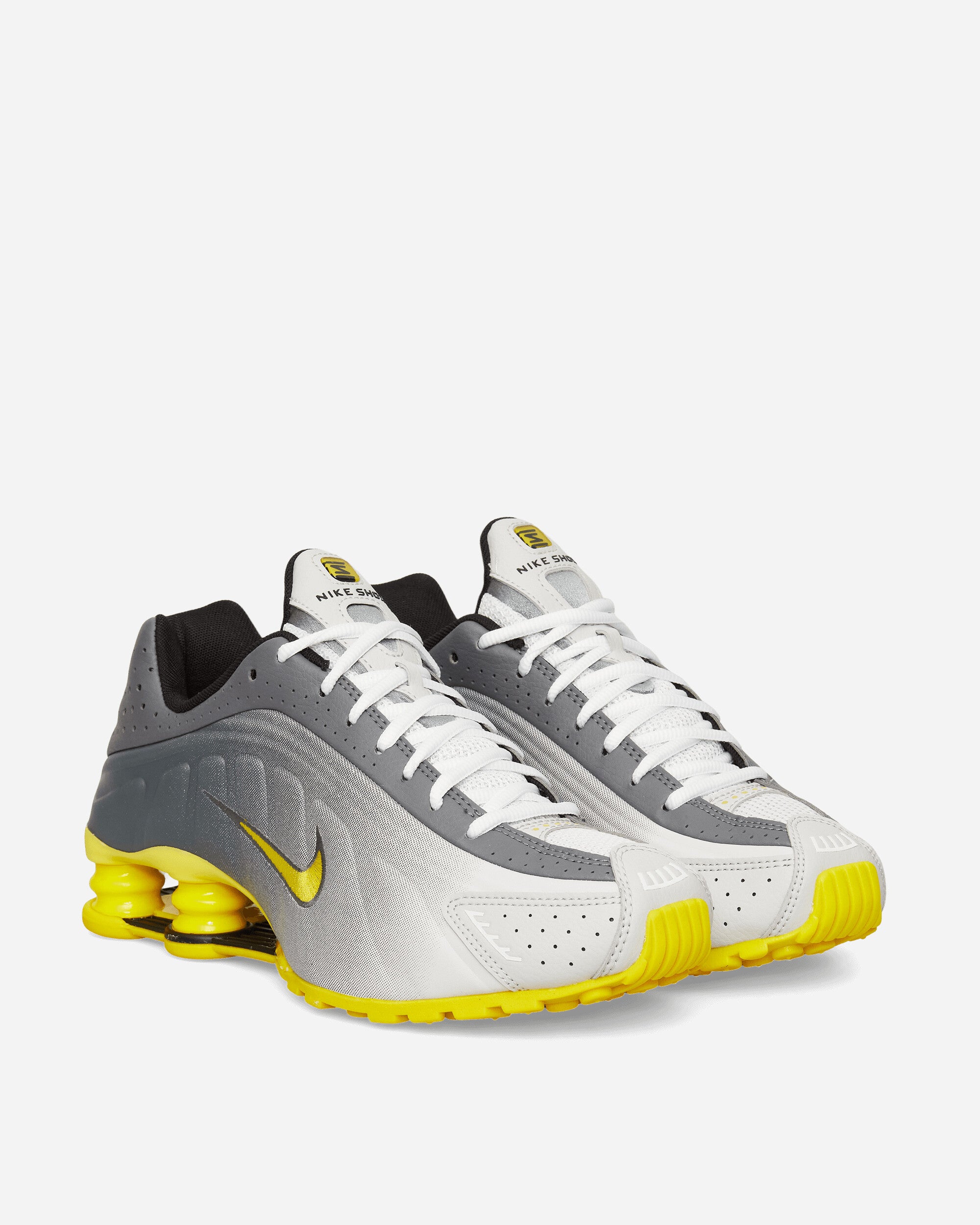 Nike Shox R4 SE Sneakers Vast Grey / Bright Citron, view 2