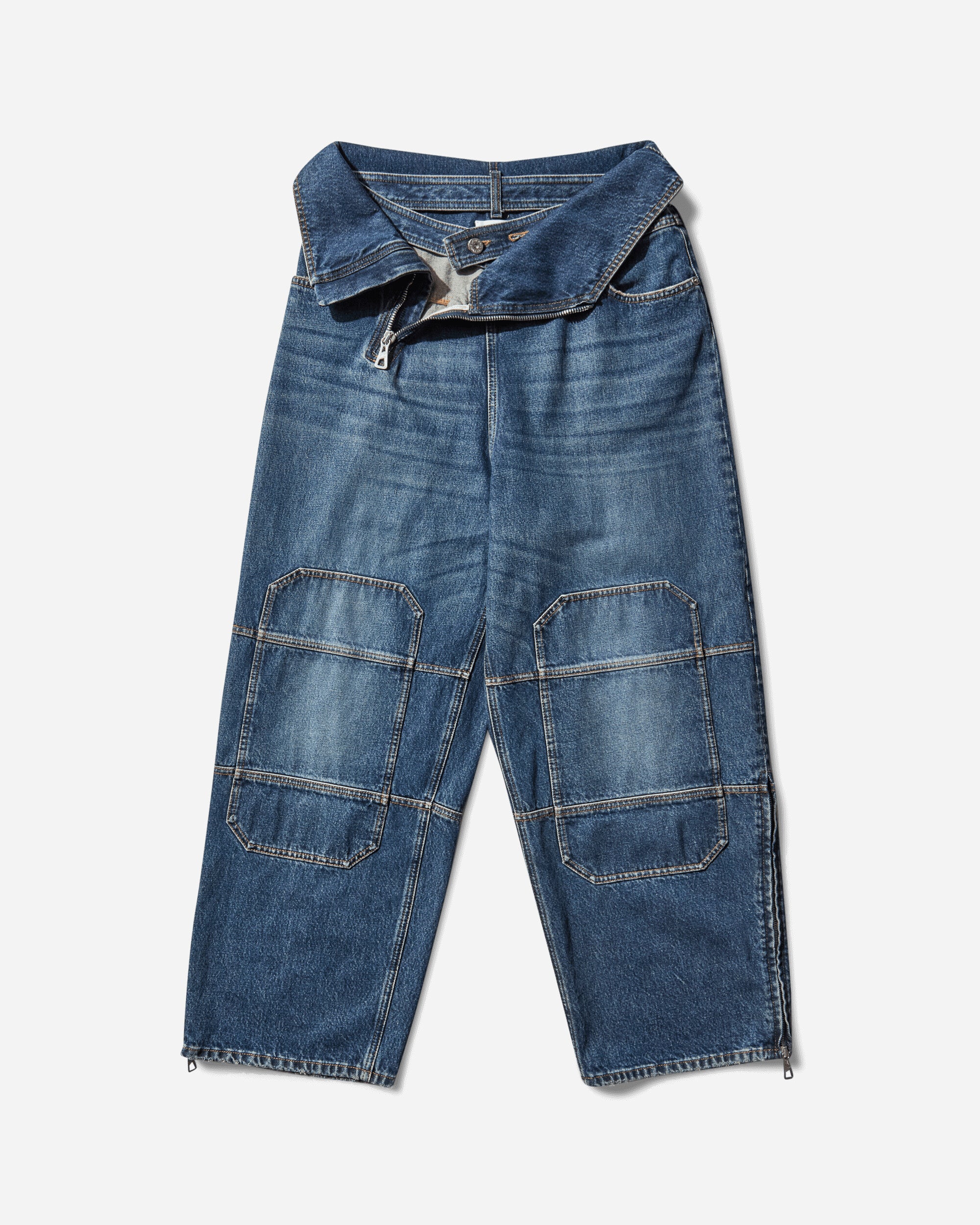 Jean Paul Gaultier Women's Strap Jeans Blue
