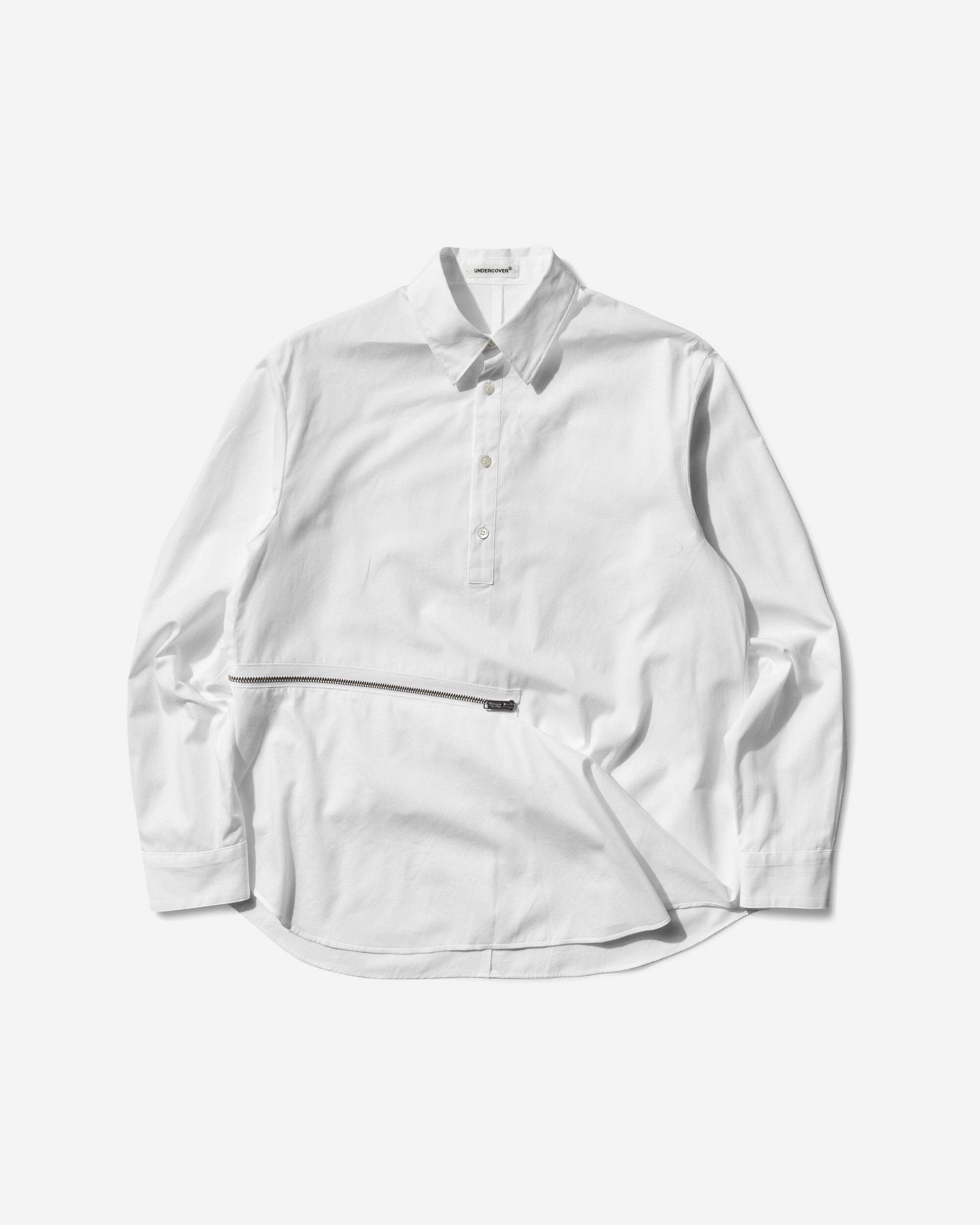 Undercover Women's Asymmetrical Zip Shirt White
