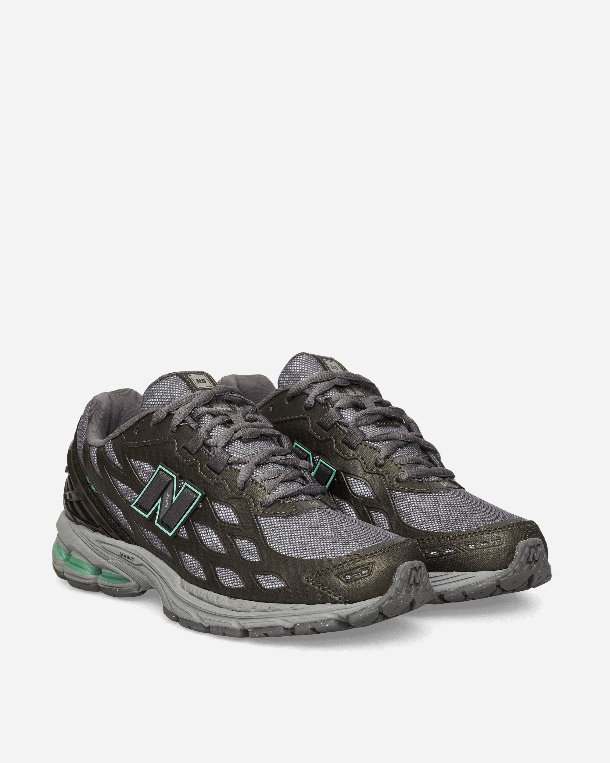 New Balance 1906W Sneakers Black Metallic / Lime Leaf / Castlerock, view 2