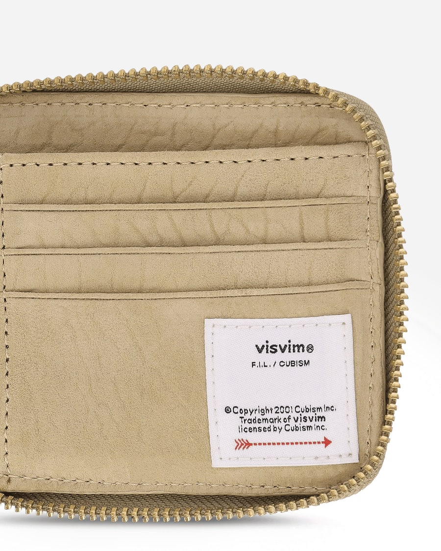visvim Suede Bi-Fold Wallet Beige, view 5