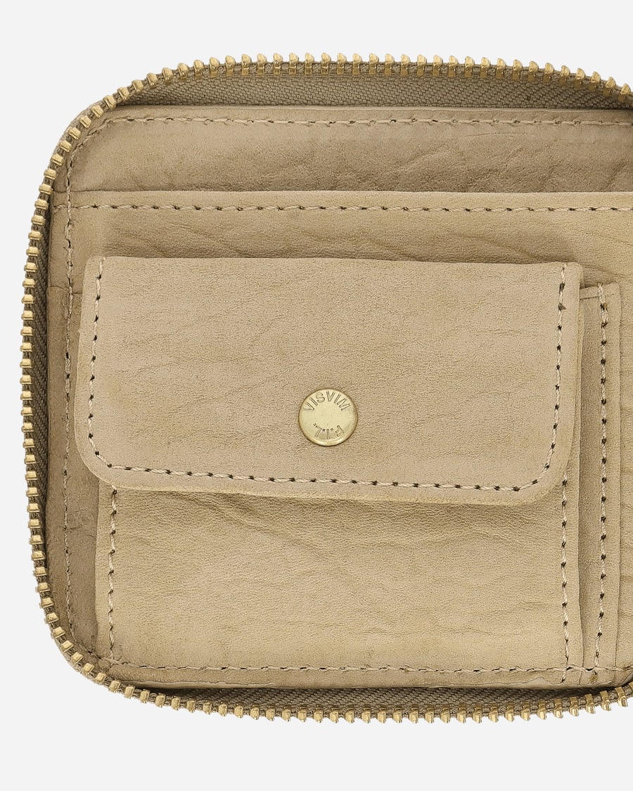 visvim Suede Bi-Fold Wallet Beige, view 6