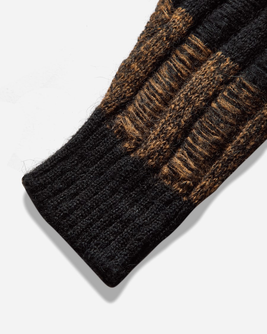 Aries Mohair Cable Stripe Sweater Multicolor, view 4