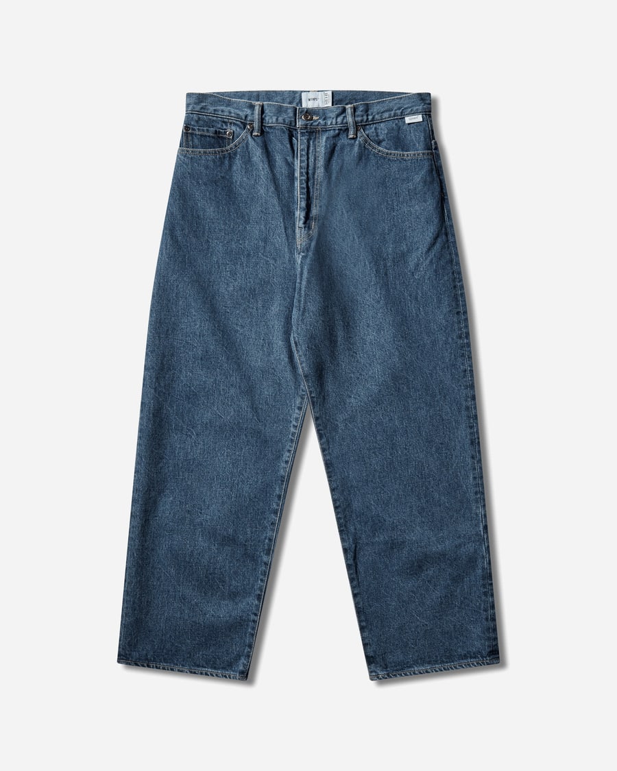 WTAPS Men's Blues Straight Pants Indigo