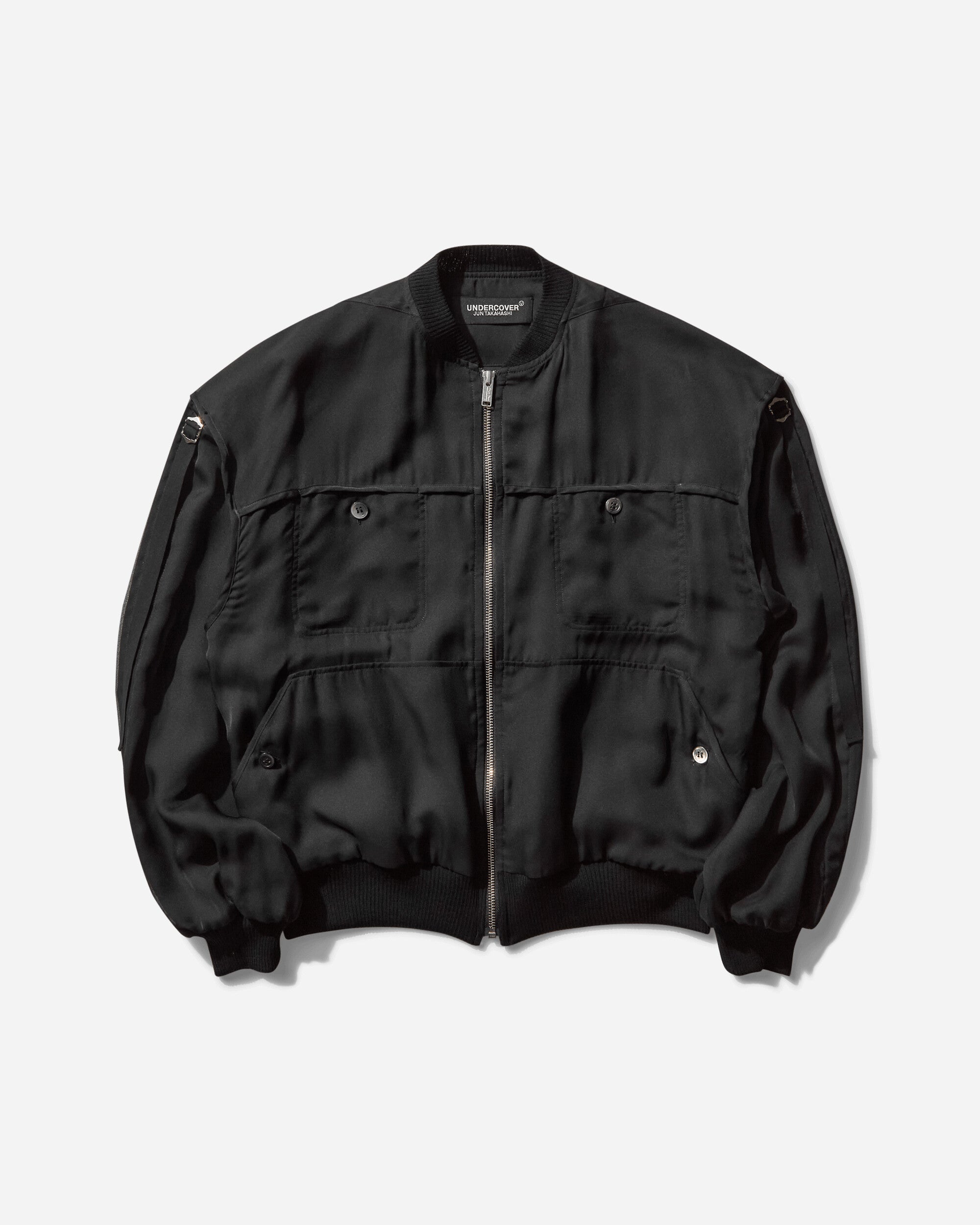 Undercover Women's Straps Bomber Jacket Black