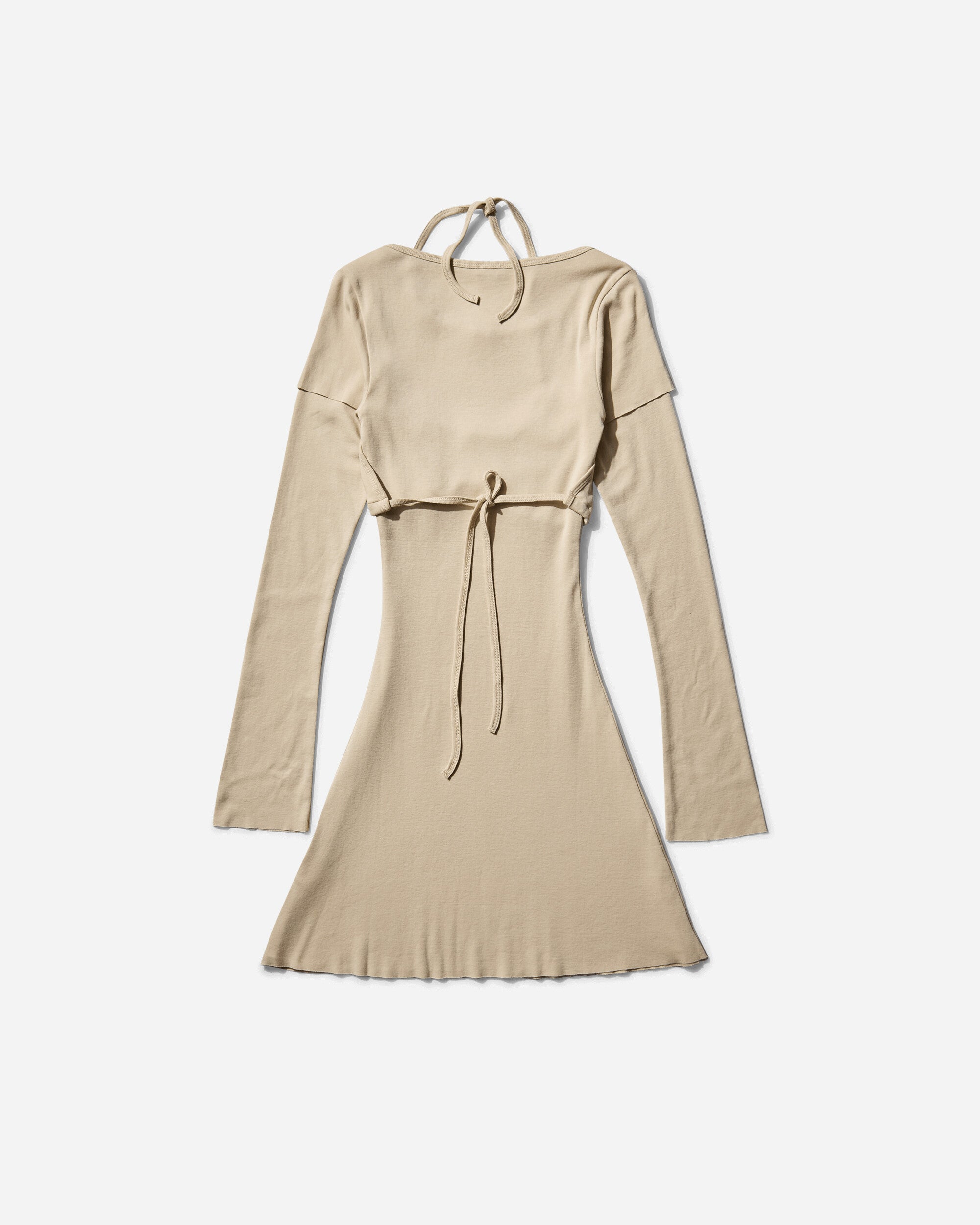 Abra Women's Overlayered Dress Beige, view 2