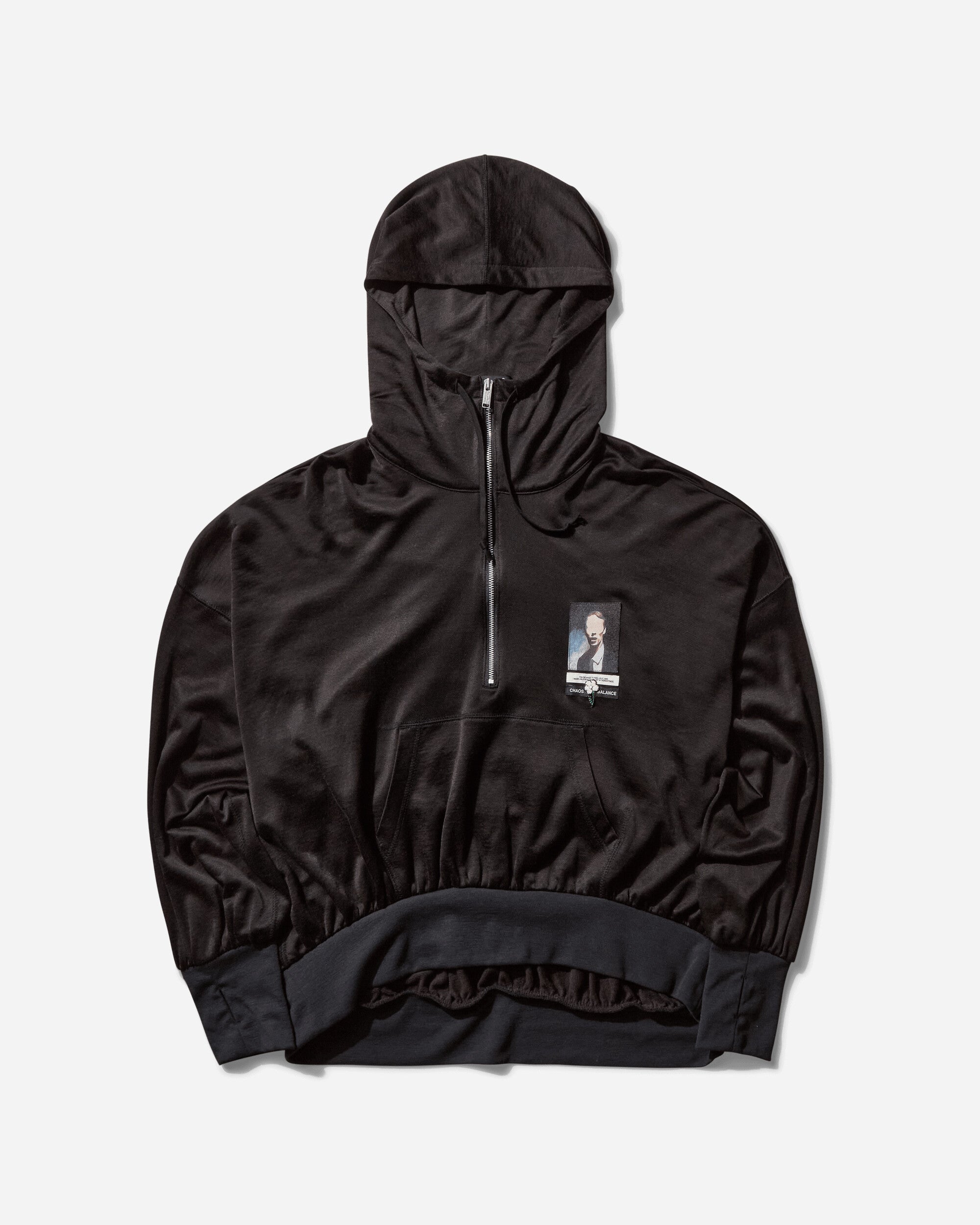 Undercover Men's Half Zip Hoodie Black