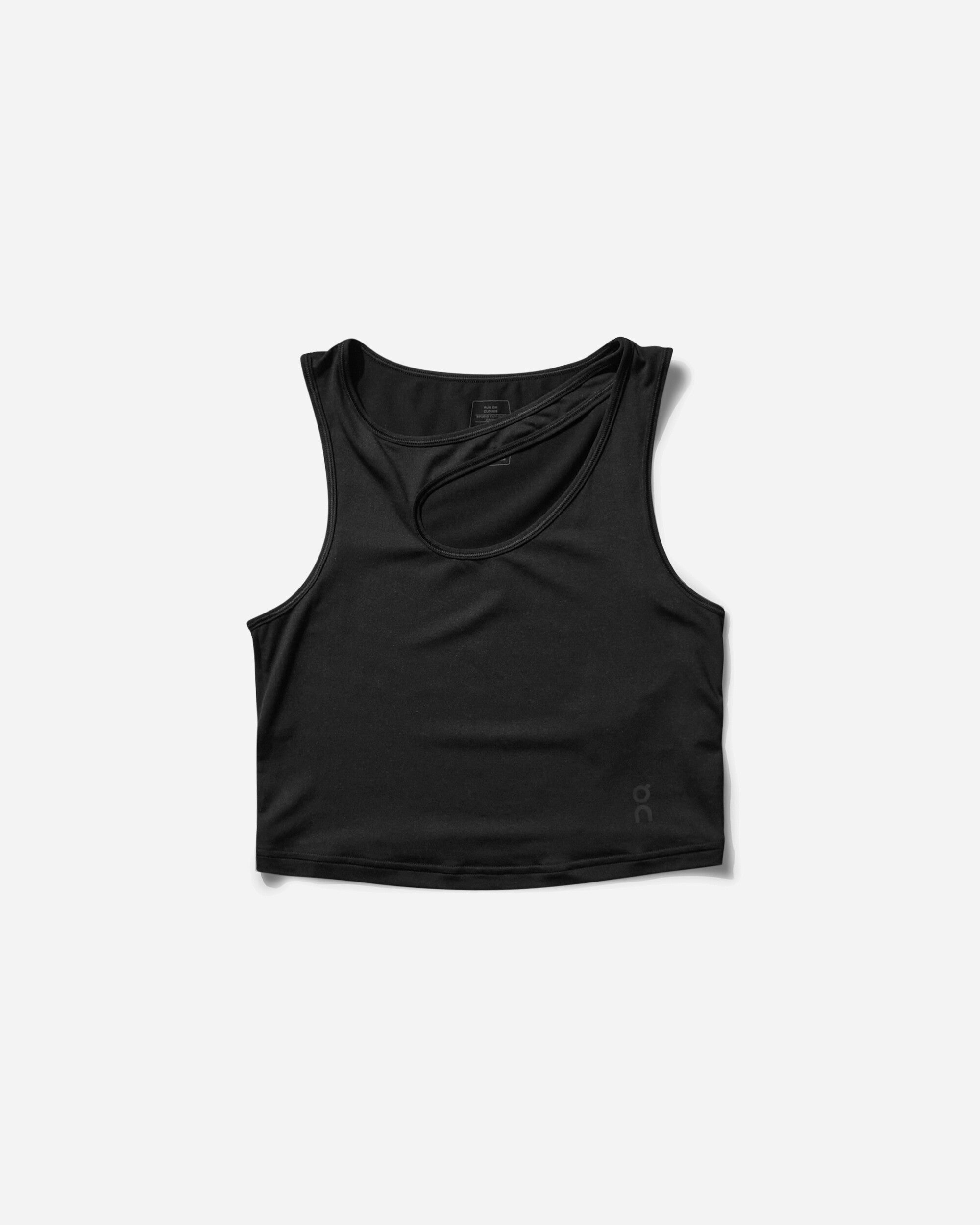 On Women's Studio Cut-Out Crop Top Black