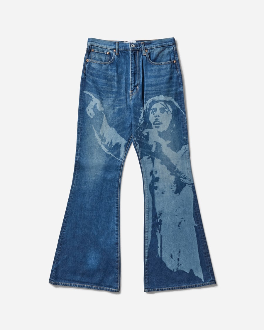 Junya Watanabe MAN Men's Bob Marley Denim Pants Indigo