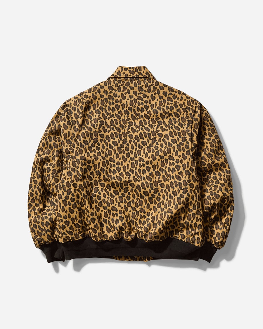 Brain Dead Men's Twill Flight Jacket Leopard, view 2