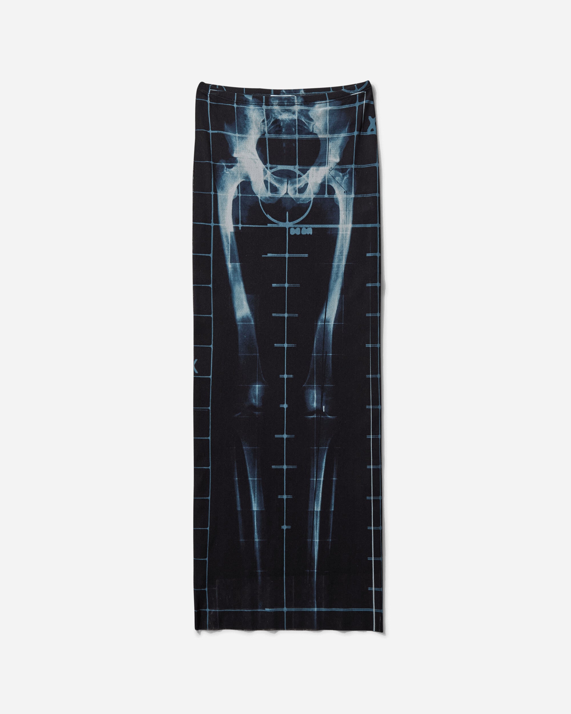 Jean Paul Gaultier Women's Squeletor Long Skirt Black / Navy / Light Blue