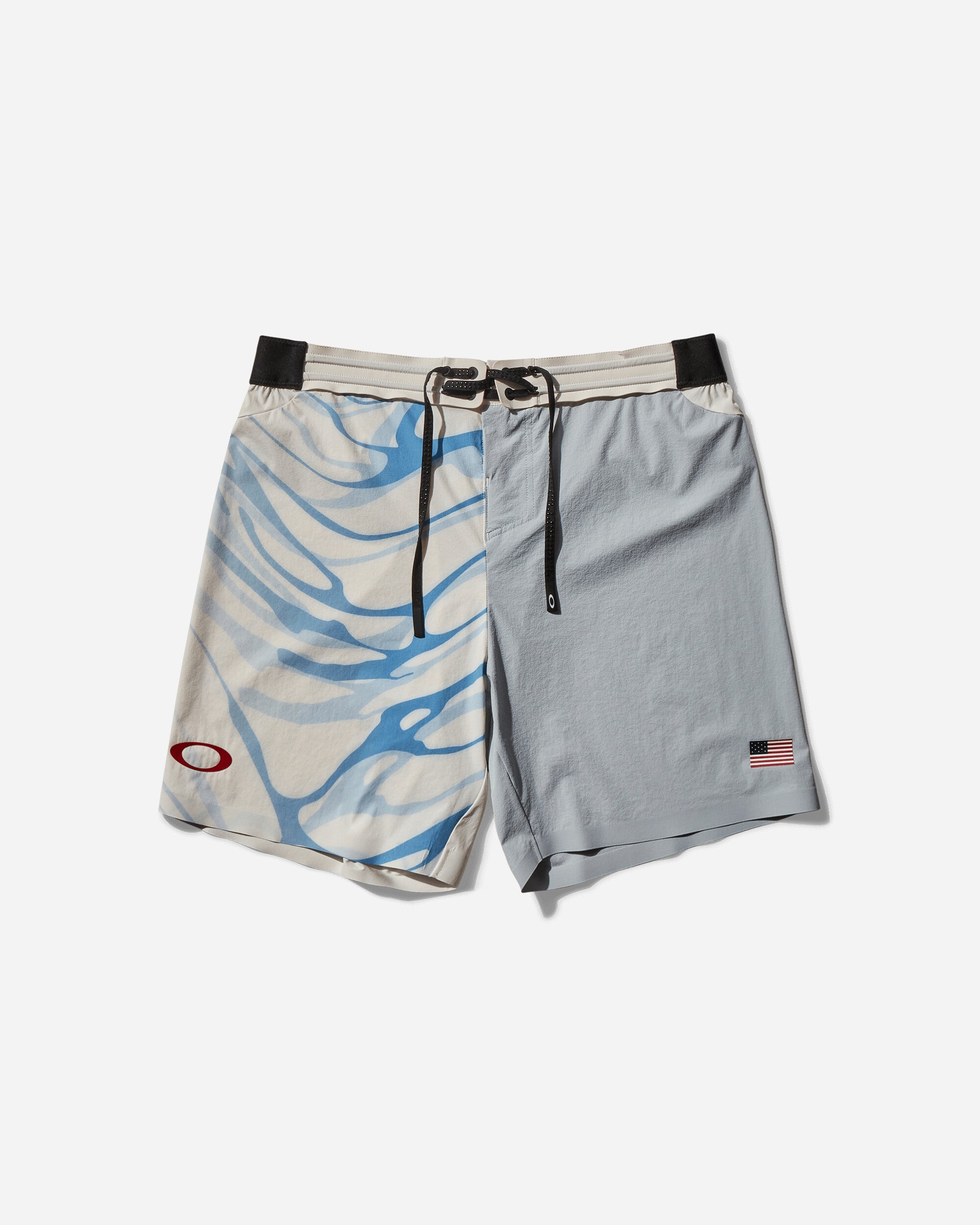 Oakley Men's Team USA Surfing 2-in-1 Boardshorts Gray Dust