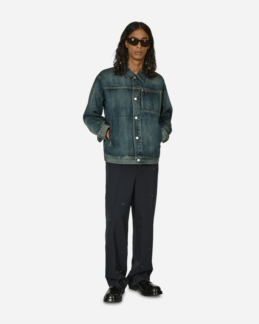 Undercover Pleated Pants Dark Navy, view 4